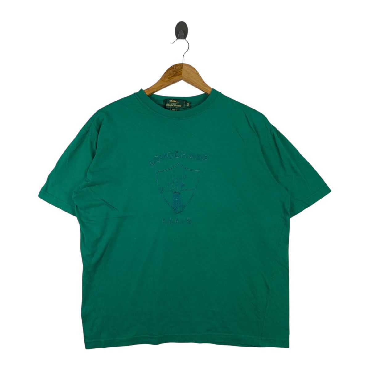 Vintage LONGCHAMP Paris Golf Fashion Designer Big T-Shirt