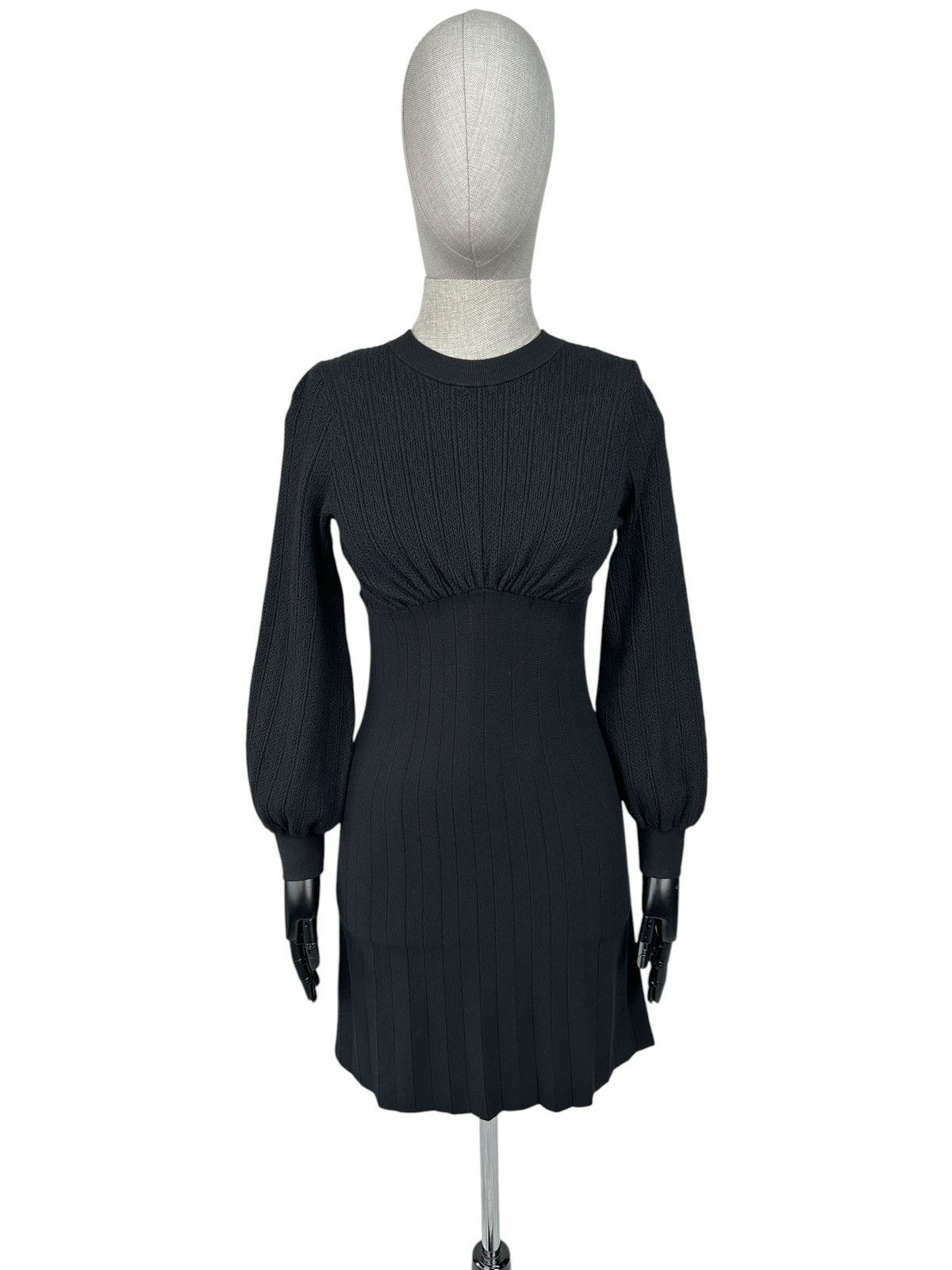 ruffle sleeve knitting dress Nocturne Ruffle Knit Maxi Dress