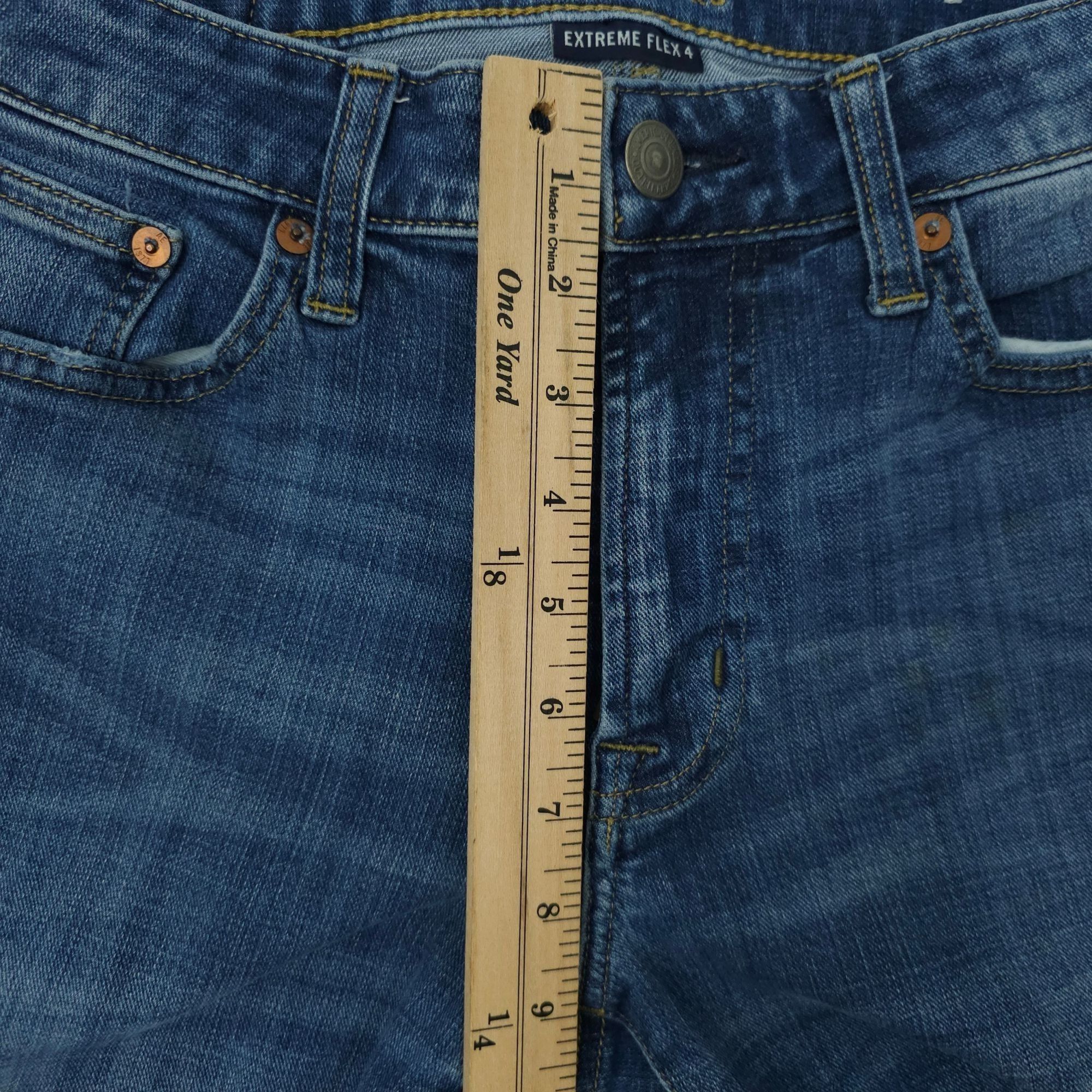 American Eagle Outfitters American Eagle Extreme Flex Slim Straight Leg Jeans Women 31 Size 31" - 4 Thumbnail