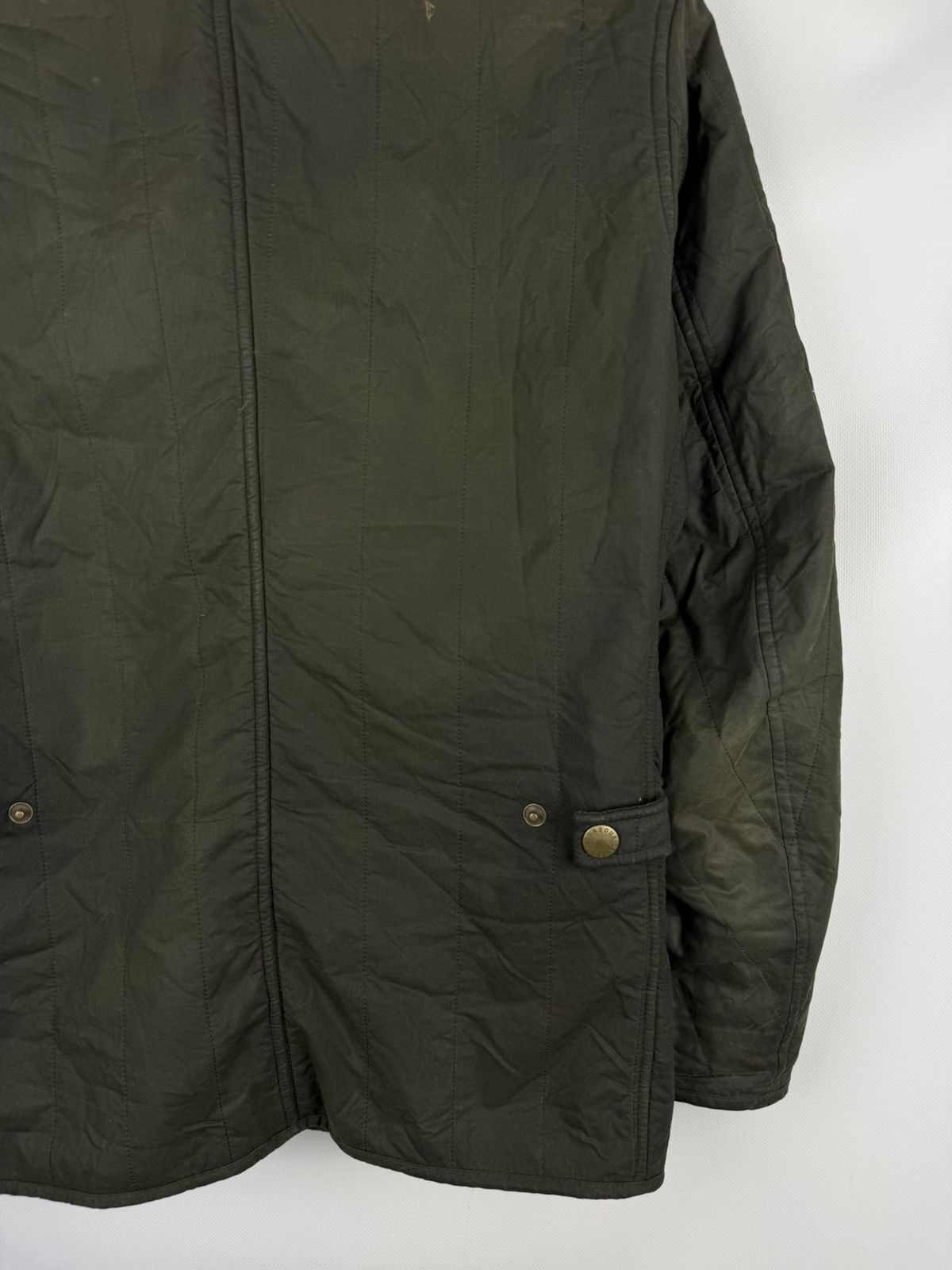 Barbour Barbour Edderton Men’s Quilted Wax Waxed Cotton Jacket Size US S / EU 44-46 / 1 - 17 Thumbnail