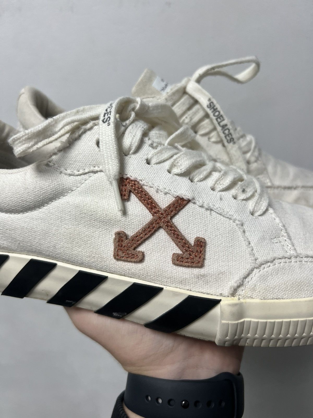 Off-White Off-White Vulcanized Low Canvas Shoes Size US 10 / EU 43 - 3 Thumbnail