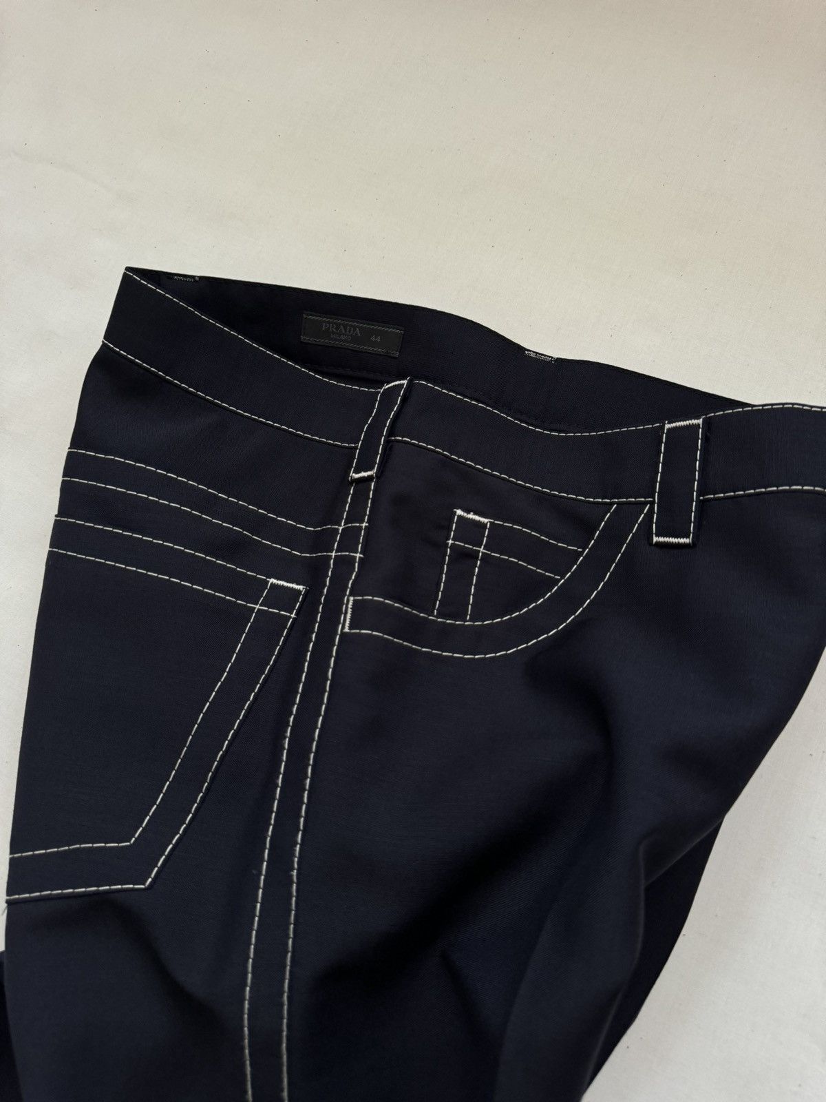 Prada SS15 Contrast Stitch Trousers Size US 30 / EU 46 - 5 Thumbnail