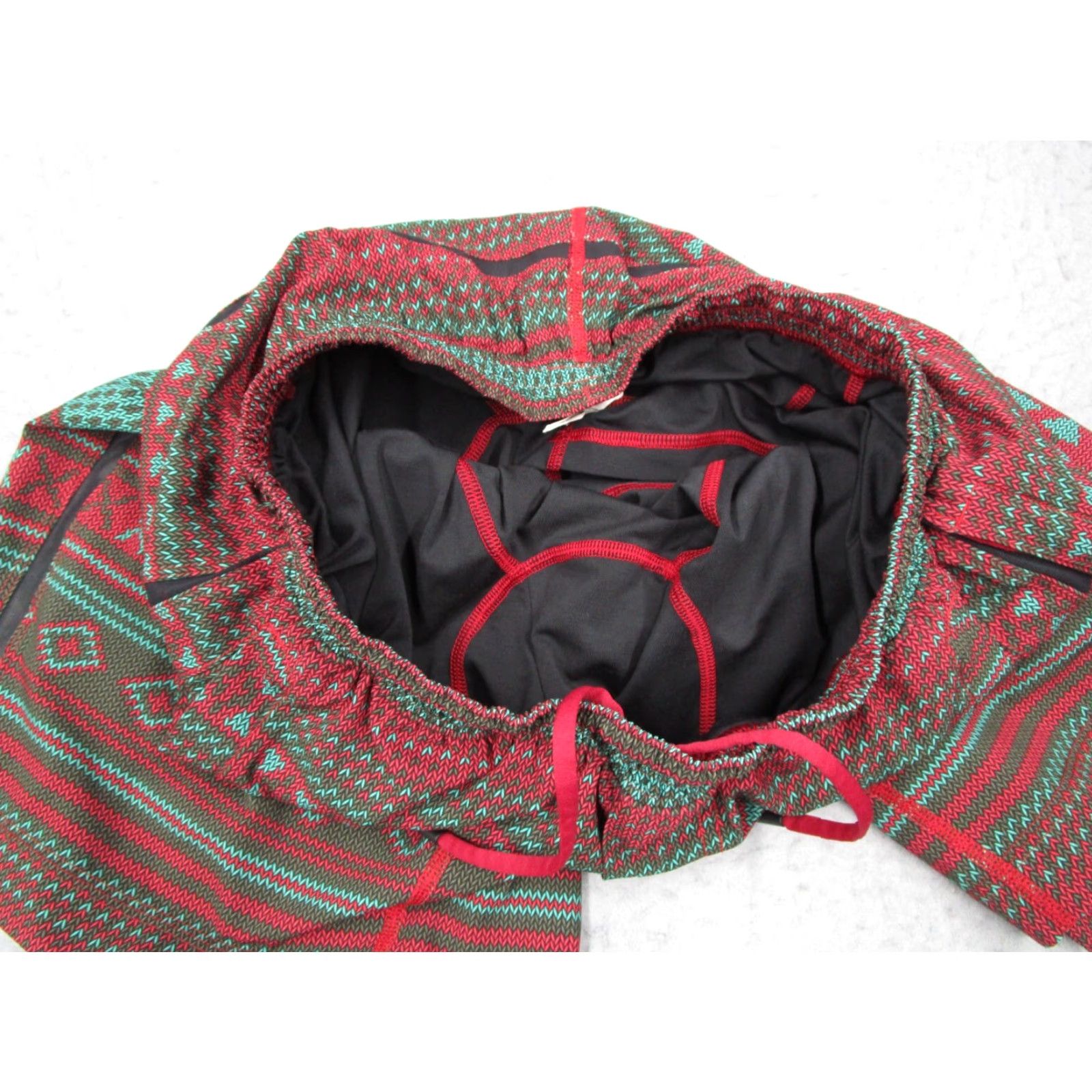 Lululemon LULULEMON Red LINED Shorts Mens Medium 9" Aztec Geometric Pockets Drawstring Polyester - Cambodia - Classic Fit - Casual Size US 31 - 4 Thumbnail