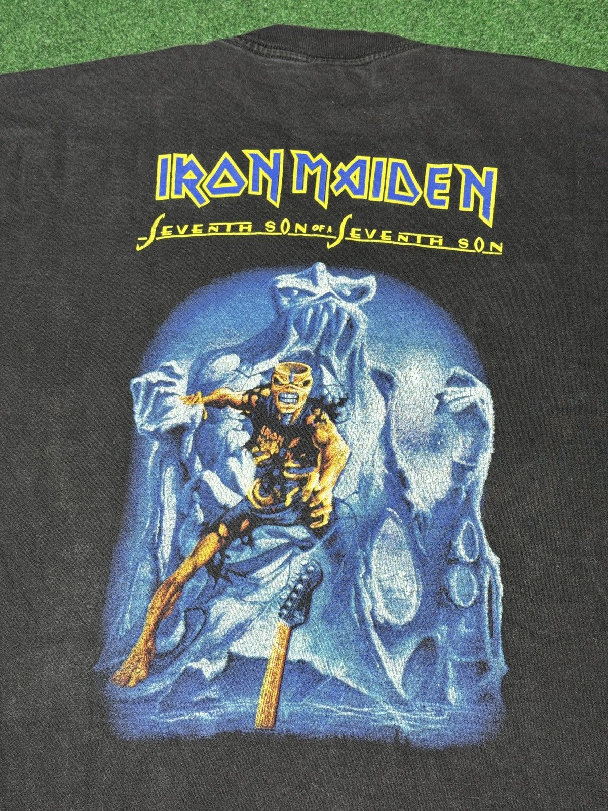 Band Tees × Vintage Vtg Y2K Iron Maiden Seventh Son Of A Seventh Son T Shirt Size US L / EU 52-54 / 3 - 4 Thumbnail