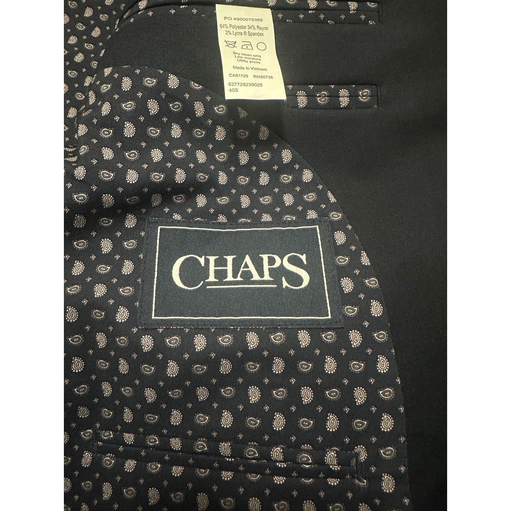 Chaps Chaps navy two button blazer size 40S Size 40S - 4 Thumbnail