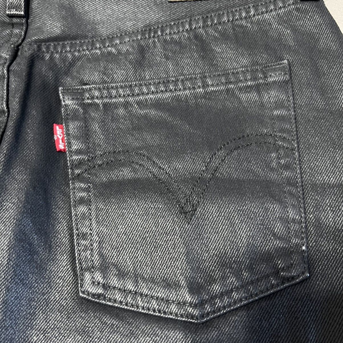 Levi's Icon Premium Coated Denim Skirt Size 27" / US 4 / IT 40 - 5 Thumbnail