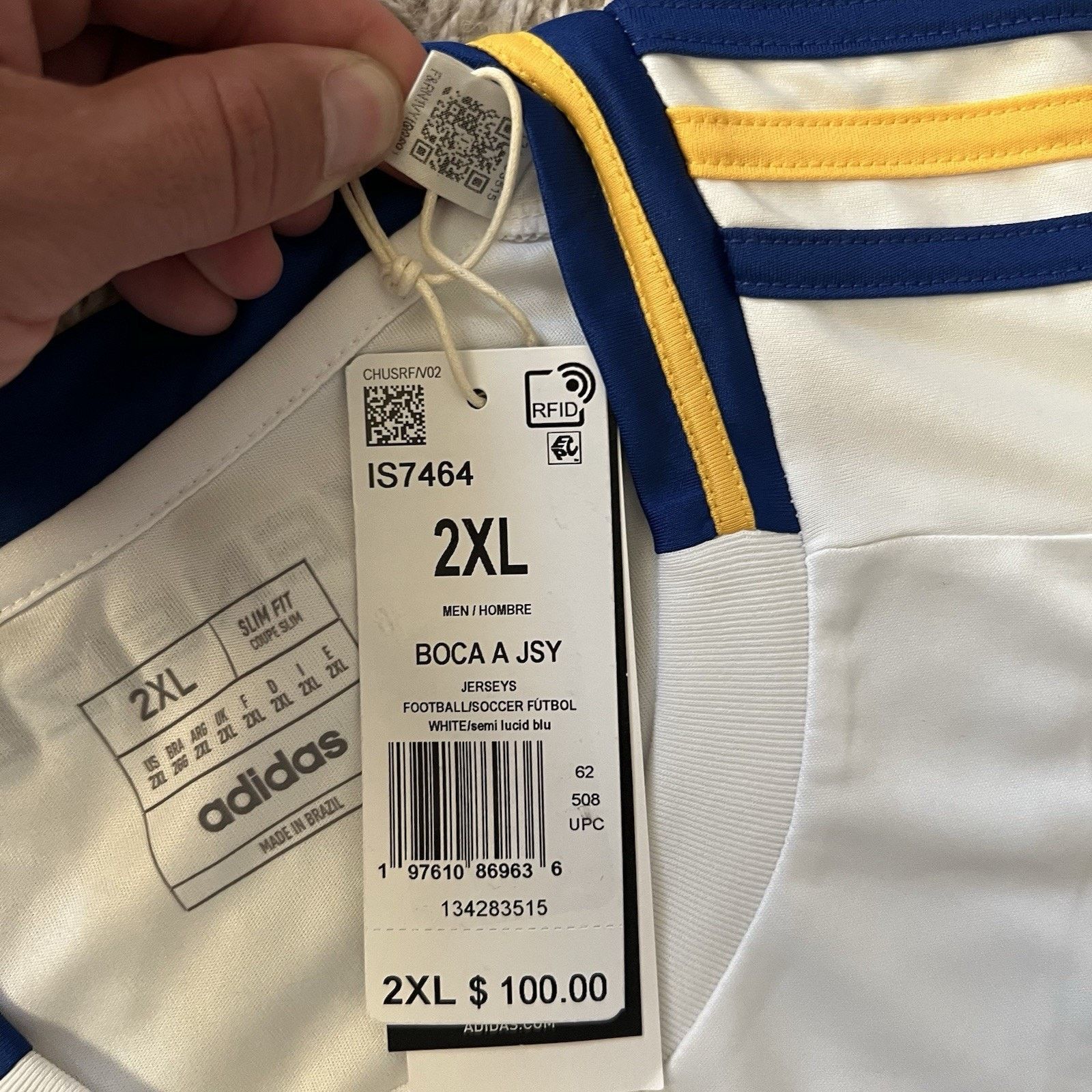 Adidas Adidas Boca Juniors 24/25 Soccer Jersey CABJ Men’s 2XL Size US XXL / EU 58 / 5 - 11 Thumbnail
