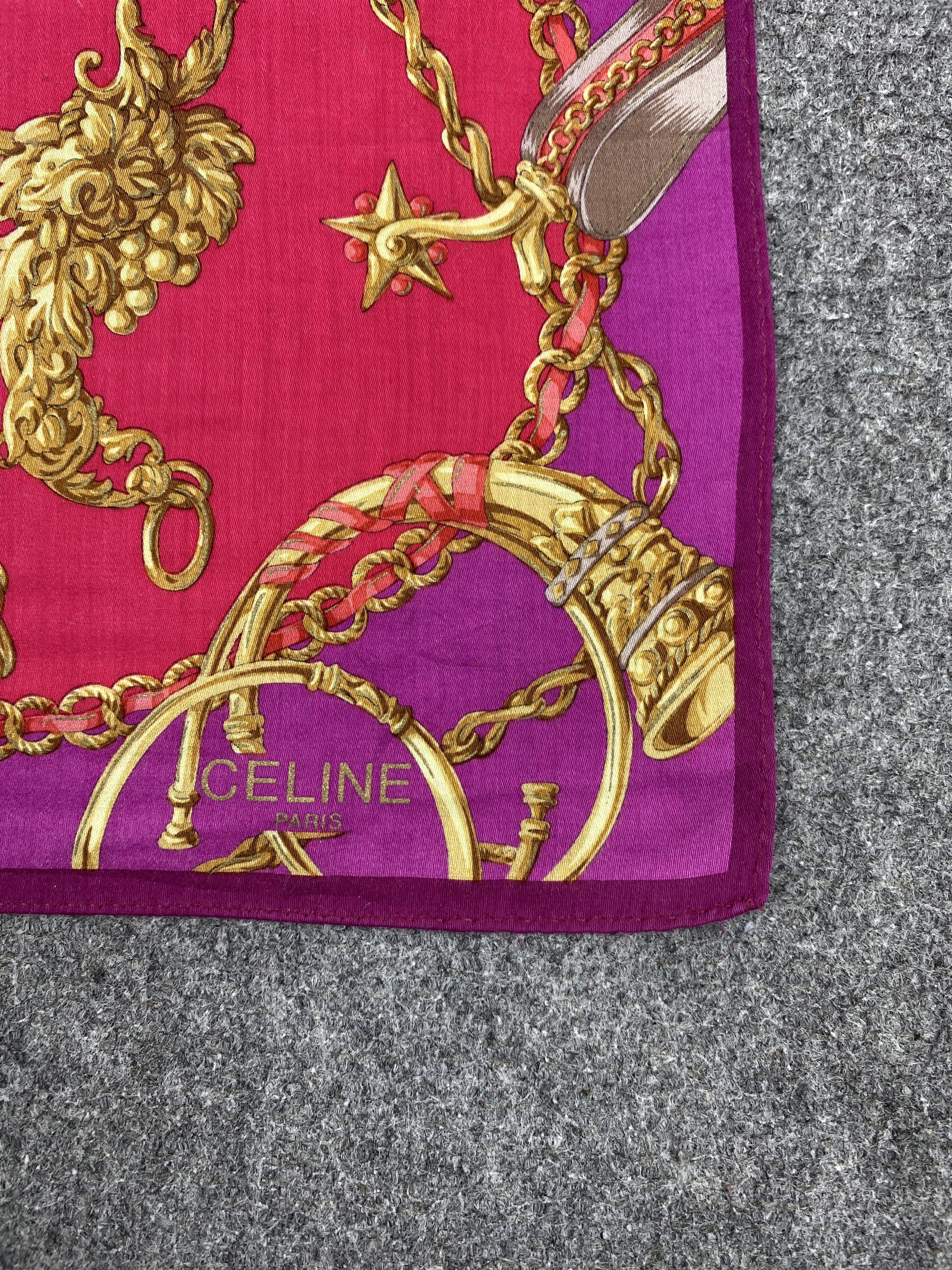 Celine Celine Handkerchief / Bandana / Neckerchief HKC0269 Size ONE SIZE - 5 Thumbnail