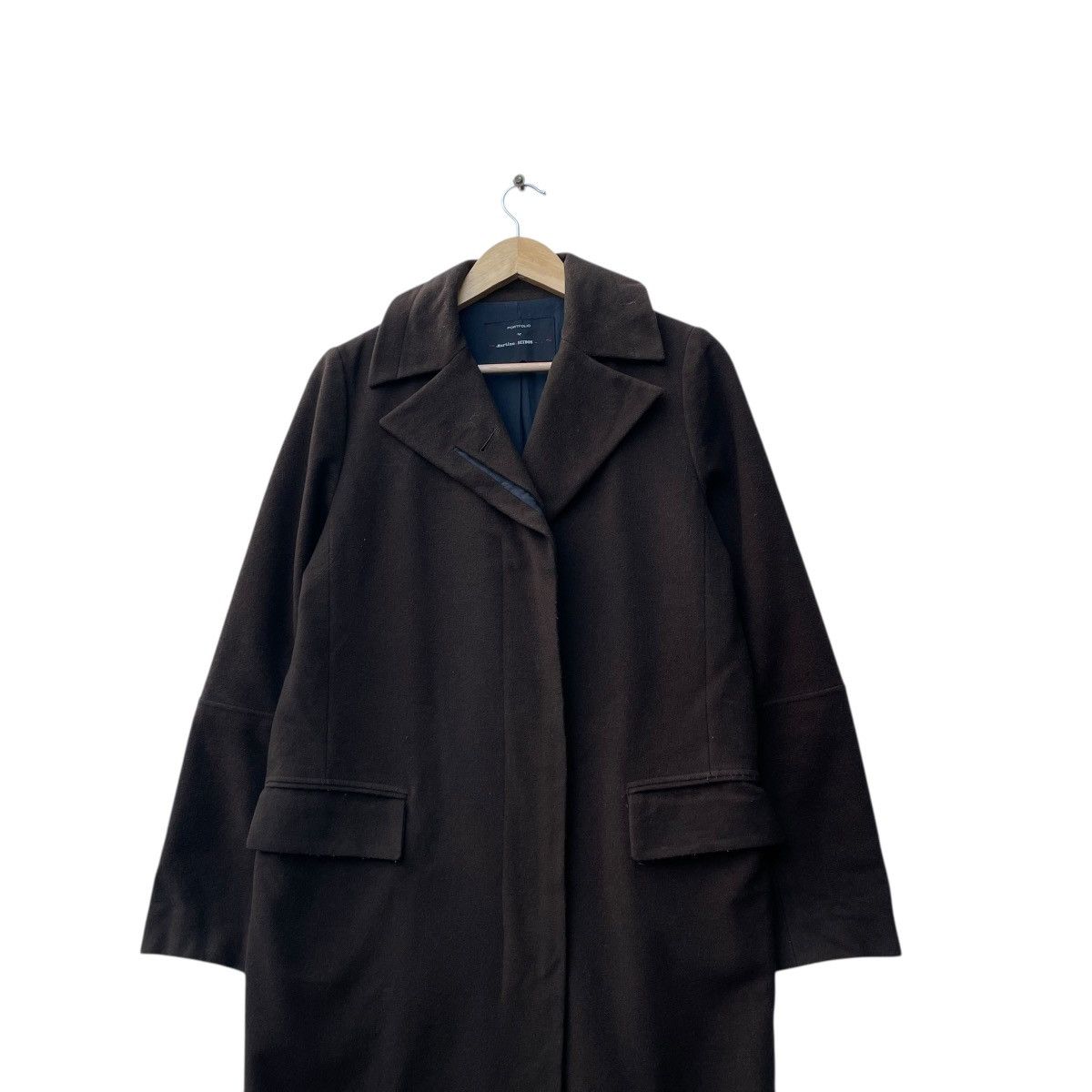 Designer × Perry Ellis × Vintage Martin Sitbon Portfolio Duster Chester Long Coat Size US M / EU 48-50 / 2 - 3 Thumbnail