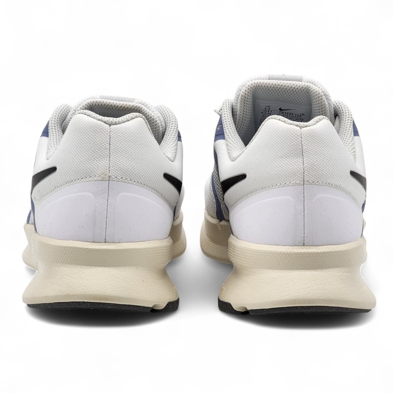 Nike Run Swift 3 White Photon Dust Black Sneakers US 9.5 EU 43 Size US 9.5 / EU 42-43 - 4 Thumbnail