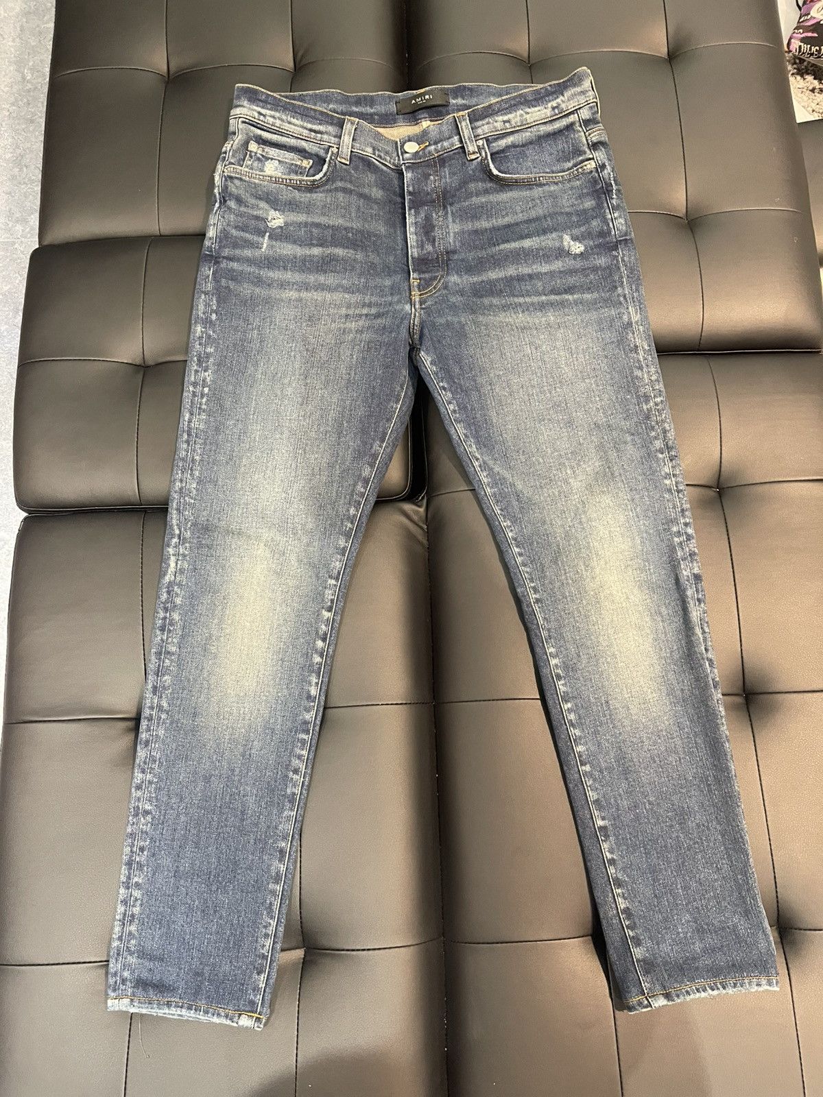 Amiri Size 34 - Amiri Plain Skinny Blue Denim Retail $1,090 Size US 34 / EU 50 - 1 Thumbnail