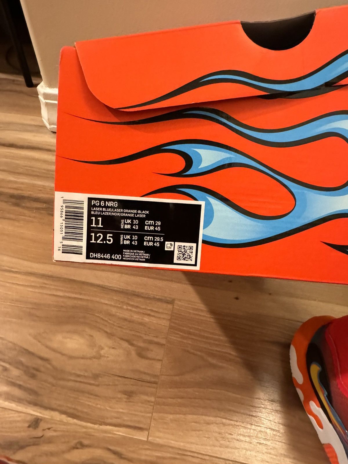 Nike Paul George PG 6 Hot Wheels Size US 11 / EU 44 - 8 Thumbnail