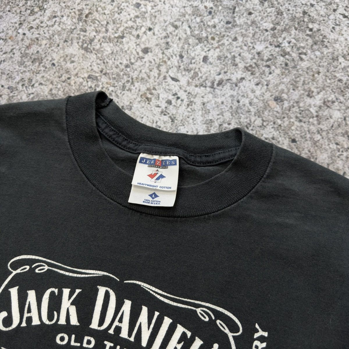 Vintage Vintage Faded Jack Daniels Whiskey Tee ERD Grunge Thrashed Size US L / EU 52-54 / 3 - 3 Thumbnail