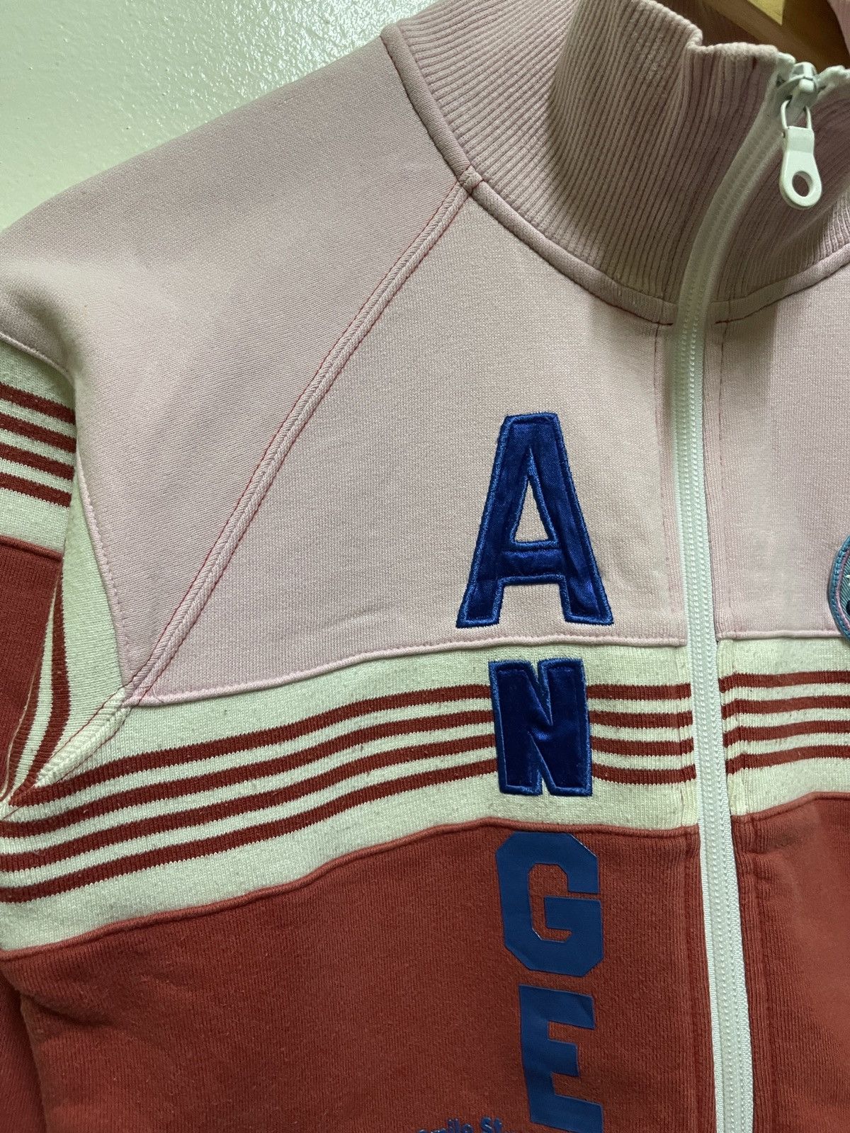 Japanese Brand Angel Blue Zipper Sweater Vintage Size US L / EU 52-54 / 3 - 4 Thumbnail