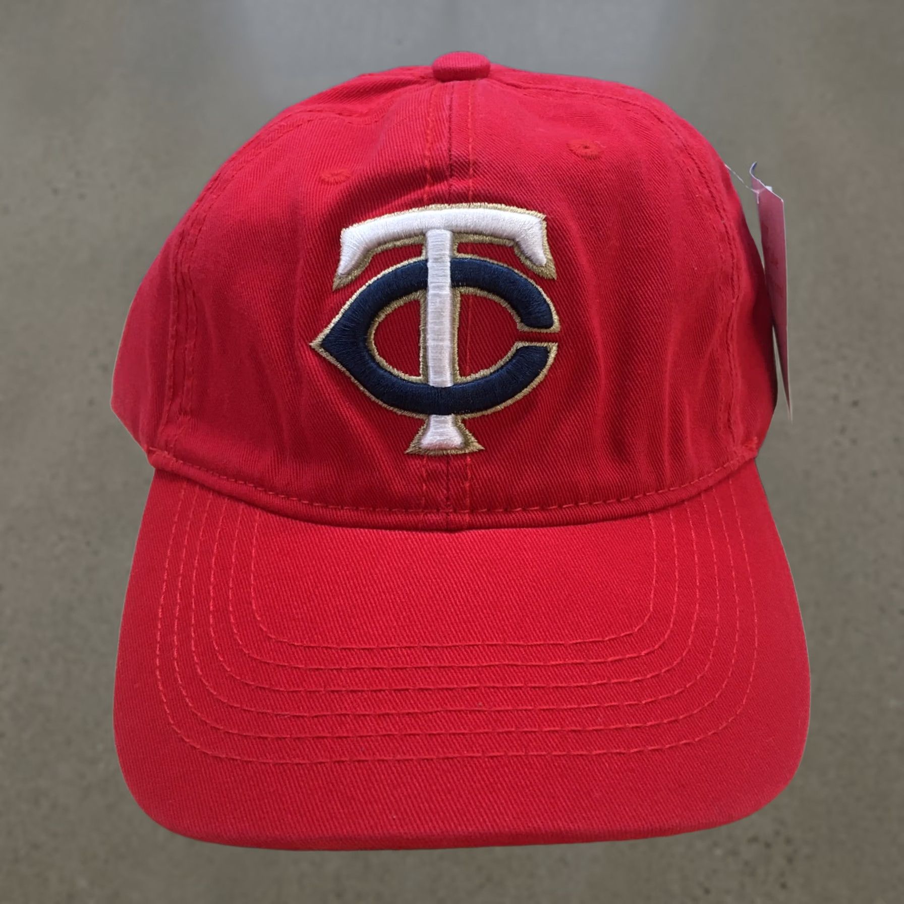 Twins Melonwear Hat Mens One Size Red Minnesota Twins MLB Baseball Cap Womens Cotton Casual Size ONE SIZE - 1 Thumbnail