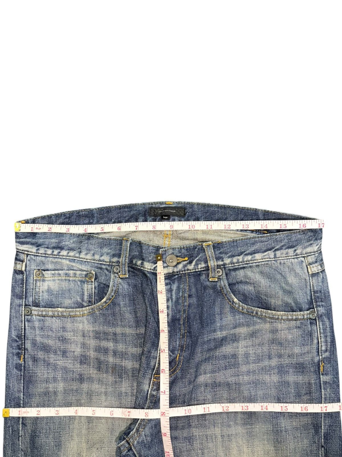 NANO universe Vintage Nano Universe Patchwork Distressed Jeans Size US 34 / EU 50 - 6 Thumbnail
