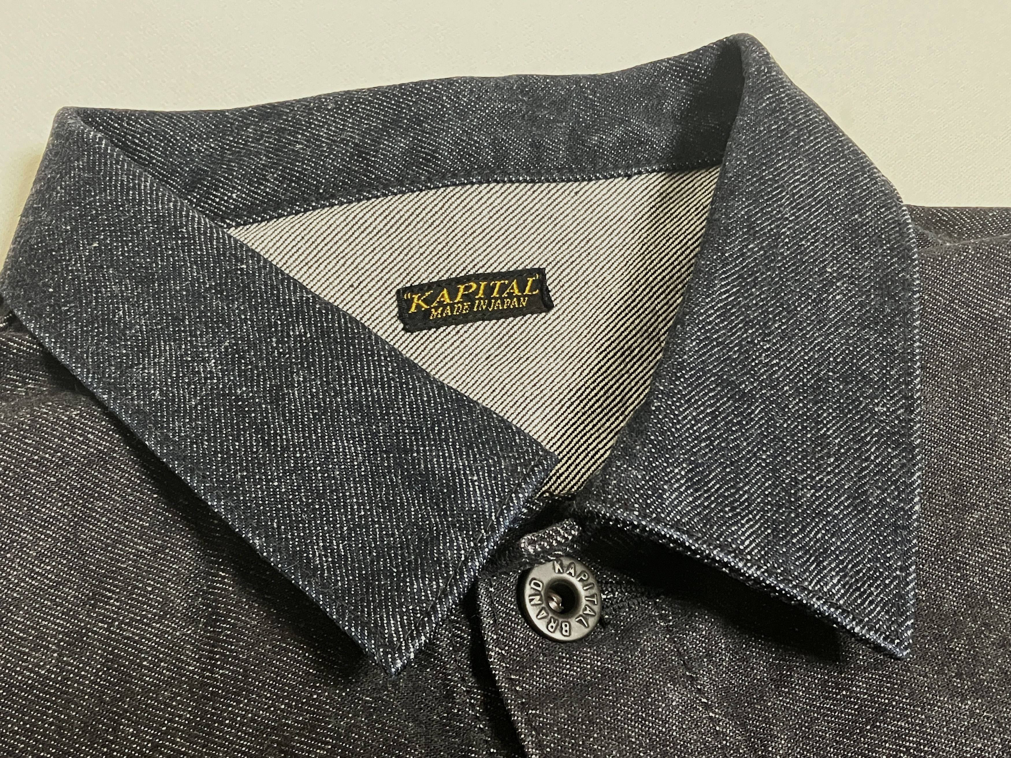 Kapital KAPITAL 14oz black denim 1ST JKT jacket brand new L Size US L / EU 52-54 / 3 - 4 Thumbnail