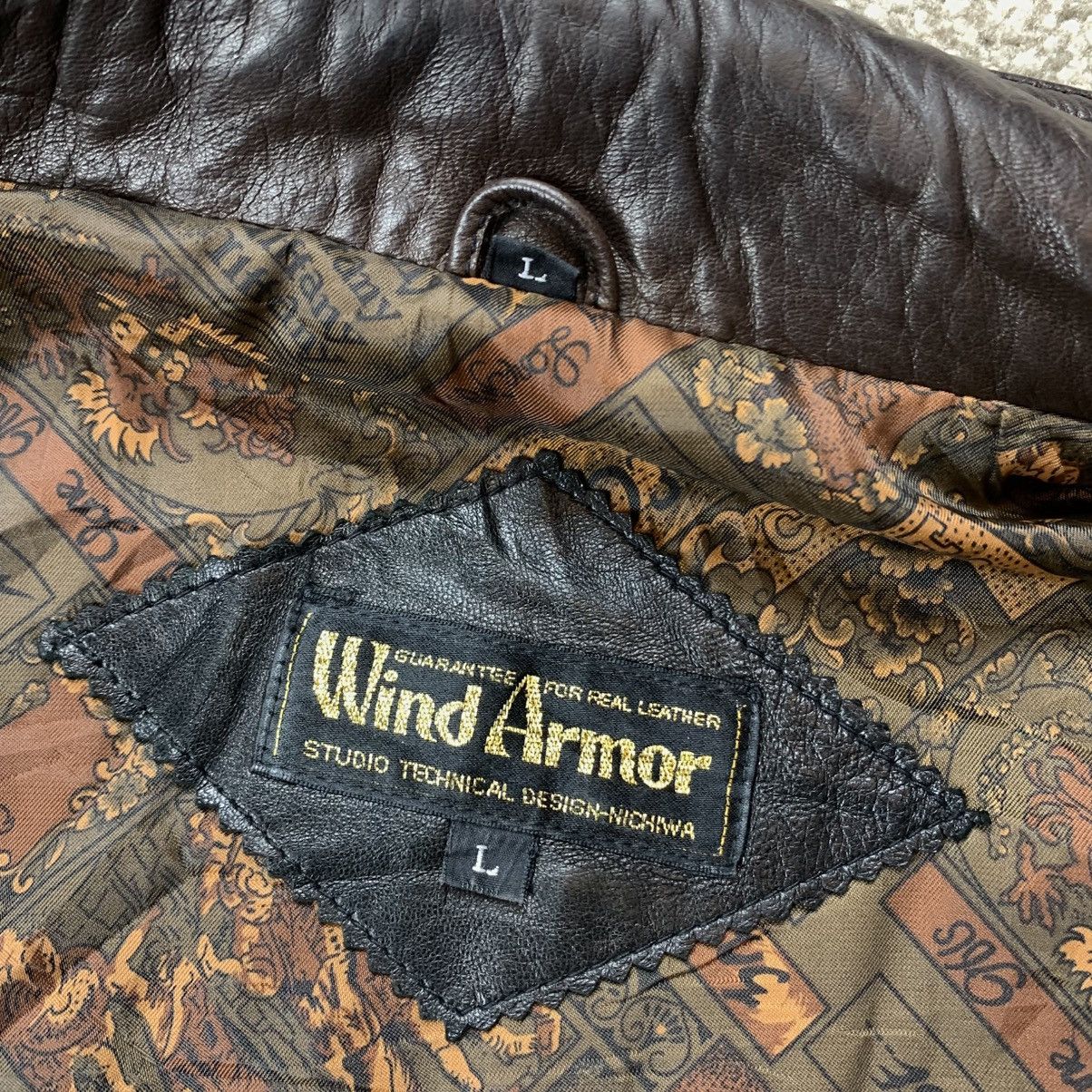 Genuine Leather Wind Armor Leather Jacket Size US L / EU 52-54 / 3 - 10 Thumbnail