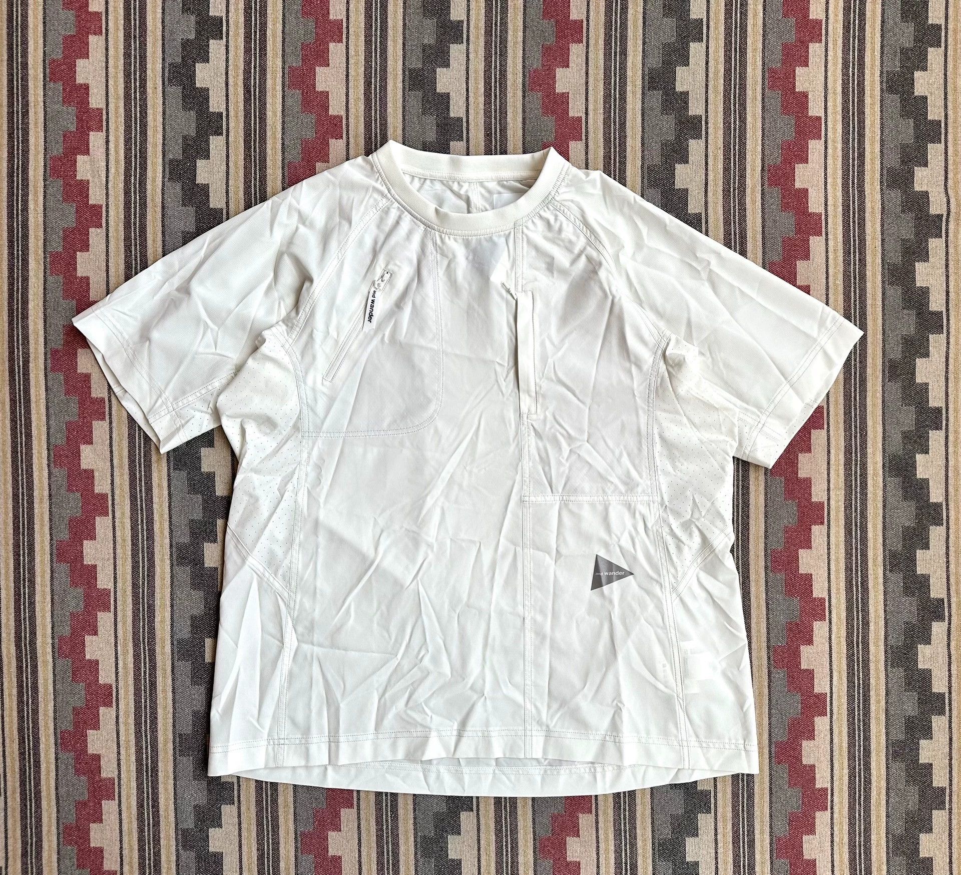 And Wander and wander stretch rip short sleeve quick dry breathable pocket T Size US XL / EU 56 / 4 - 1 Thumbnail