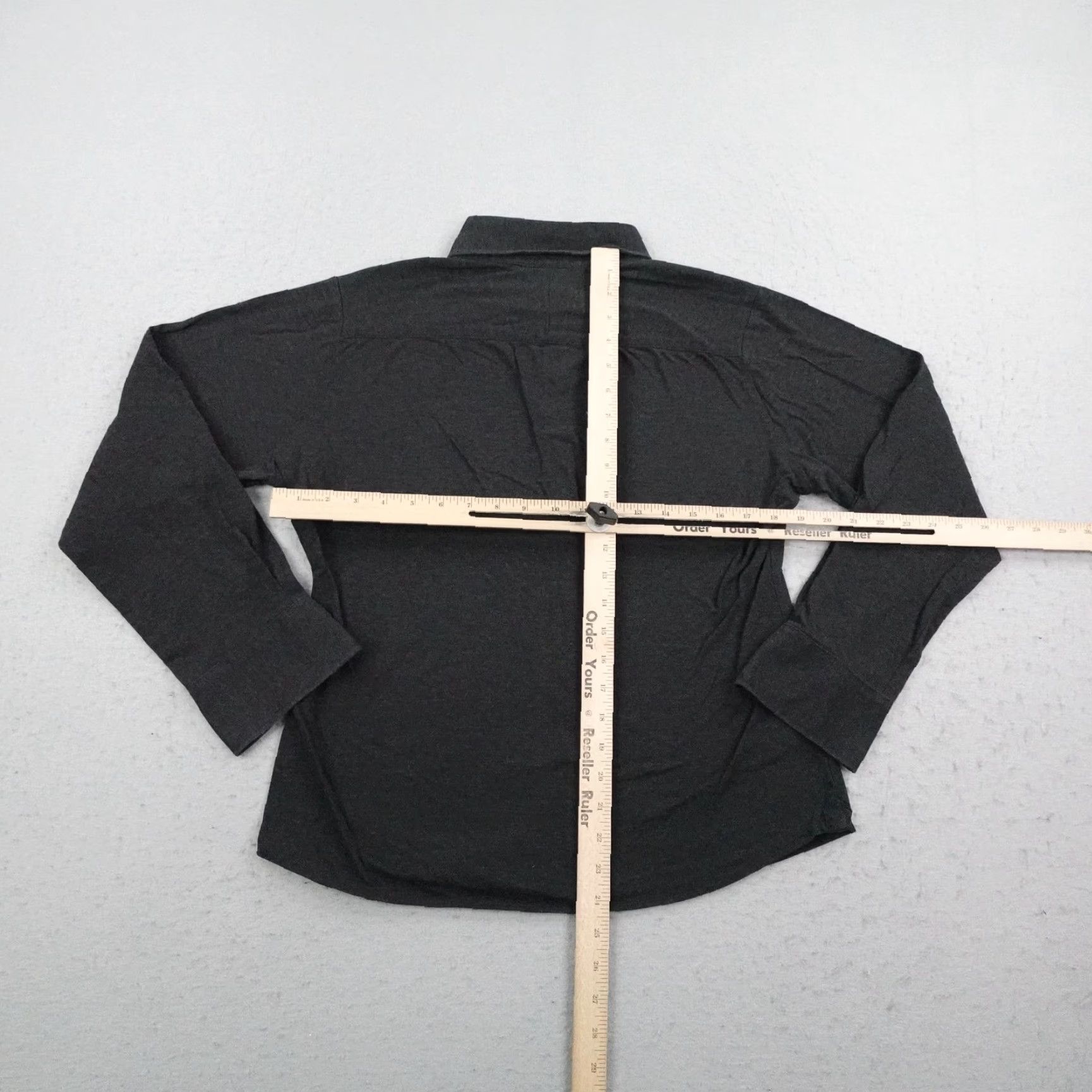Proper Cloth Proper Cloth Dress Shirt Mens 16 32 Dark Charcoal Ventura Knit Pique Button Up Size 42R - 4 Thumbnail