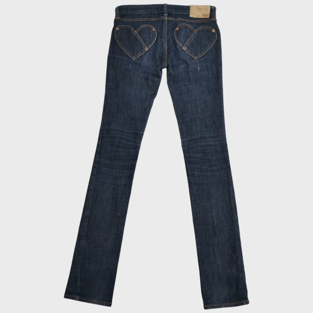 Japanese Brand × X-Girl Xgirl Skinny Jeans Stretch Love Pockets Size 26" / US 2 / IT 38 - 3 Thumbnail