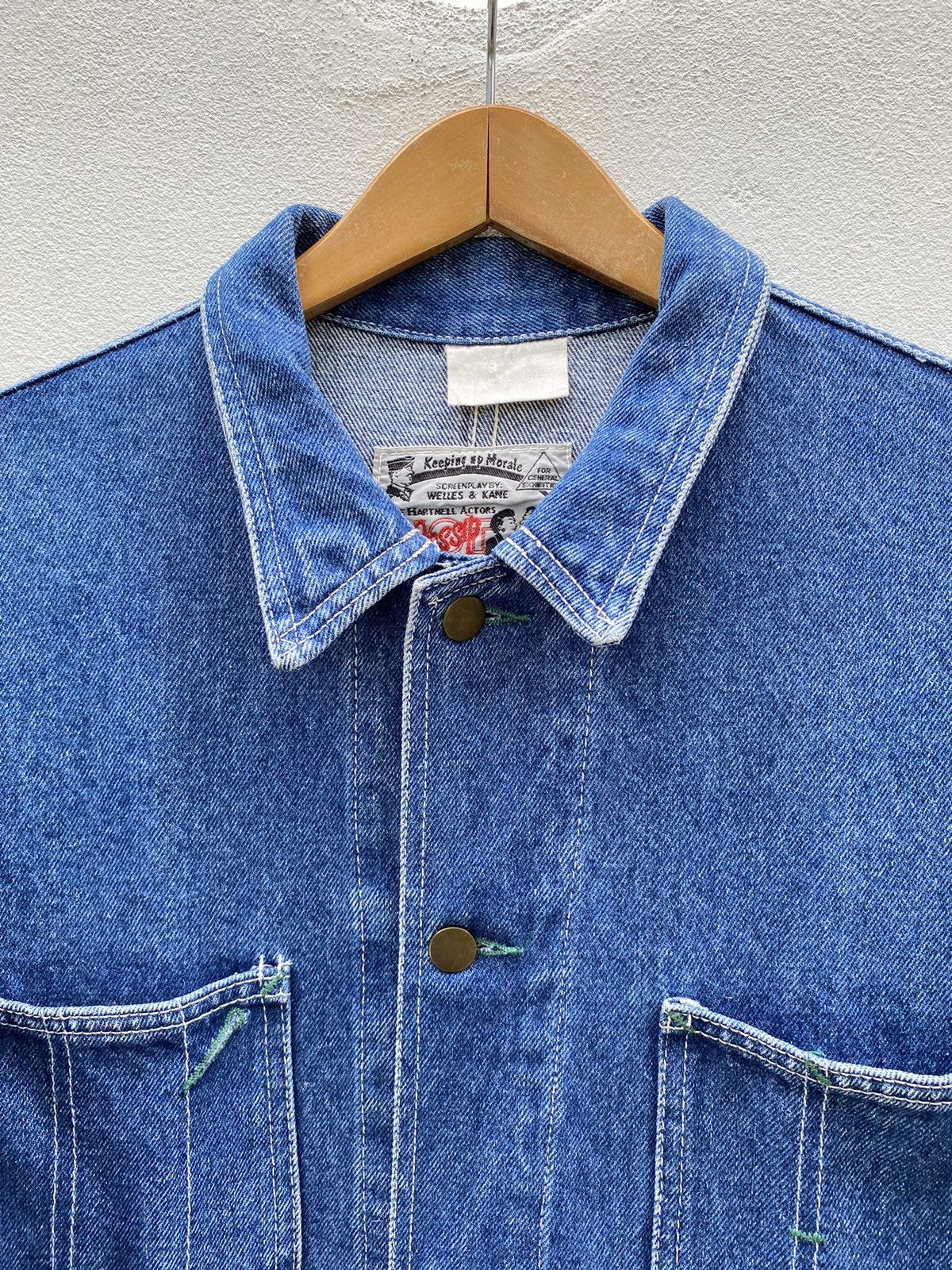 Vintage Hot Gossip denim work jacket Size US XL / EU 56 / 4 - 4 Thumbnail