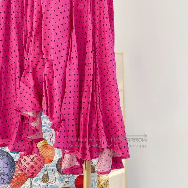 Balenciaga Balenciaga Pink Irregular Hem Skirt Size 37" - 4 Thumbnail