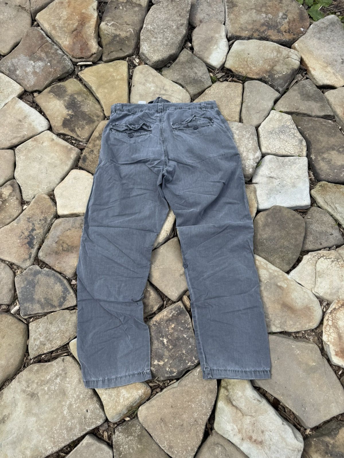 Other Vintage Baggy Stone Washed Y2k Cargo Pants Size US 34 / EU 50 - 3 Thumbnail