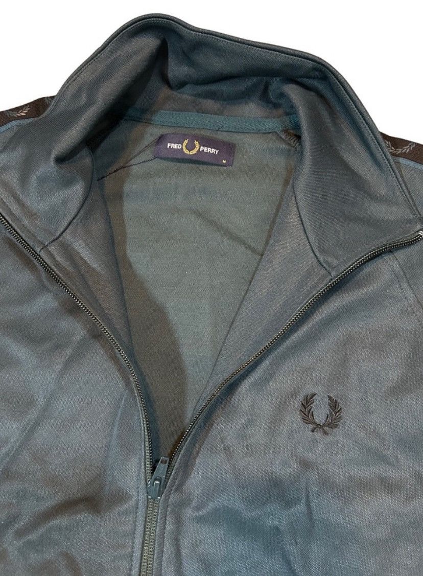 Fred Perry Fred Perry Blue/Green Contrast Tape Full-Zip Track Jacket Size US M / EU 48-50 / 2 - 2 Thumbnail