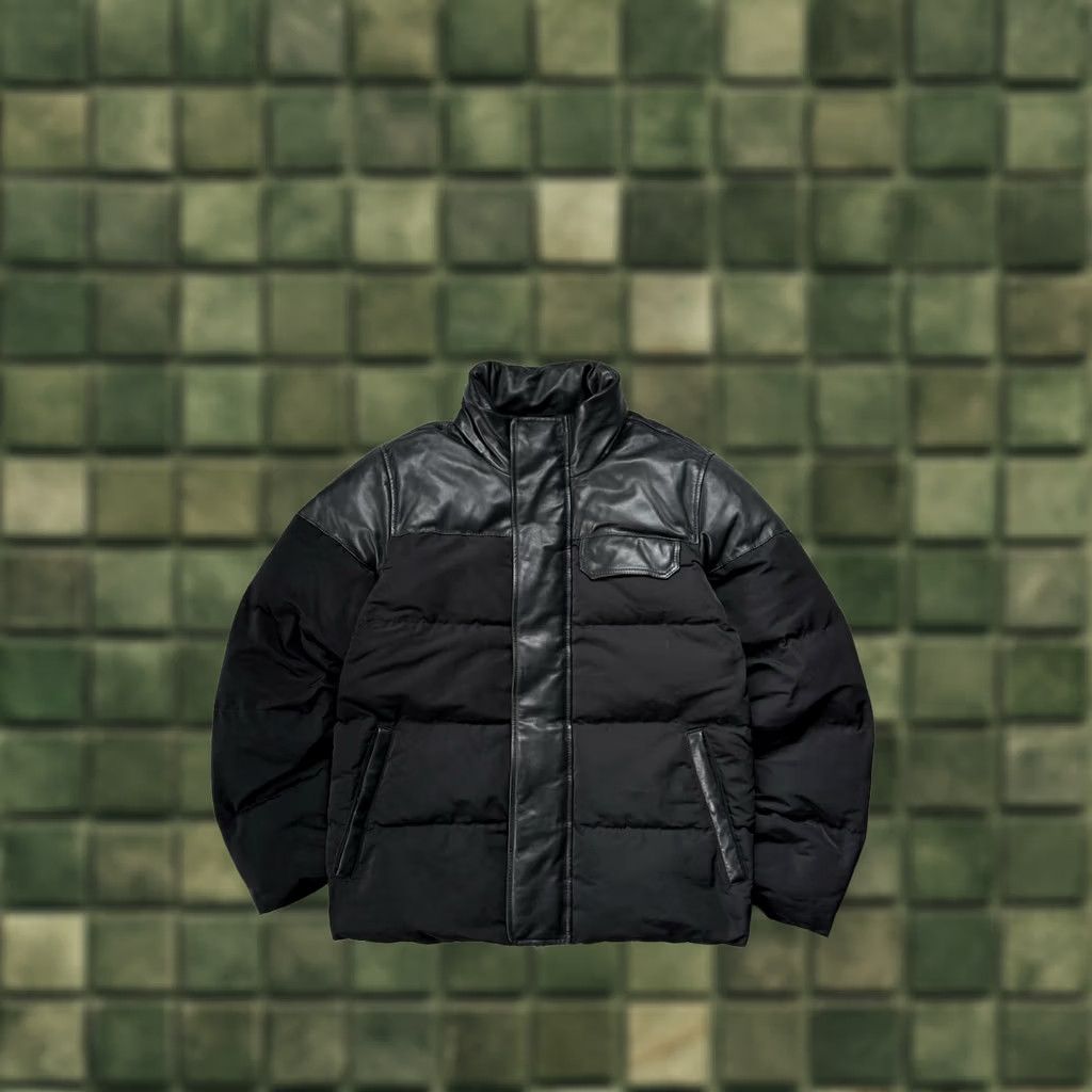 Allsaints AllSaints Leather Puffer Jacket Men’s Small Black Quilted Winter Coat Size US S / EU 44-46 / 1 - 1 Thumbnail