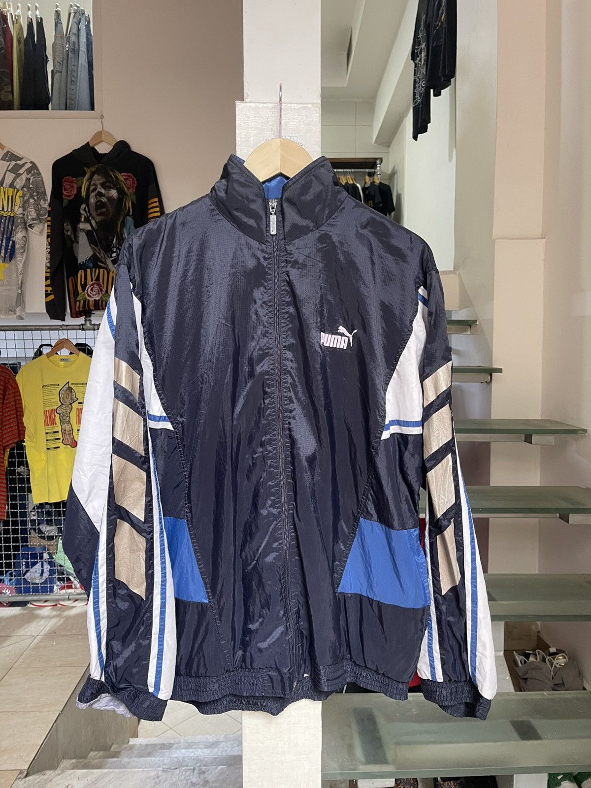 Puma × Vintage Vintage Puma Windbreaker 90s Size US M / EU 48-50 / 2 - 1 Thumbnail