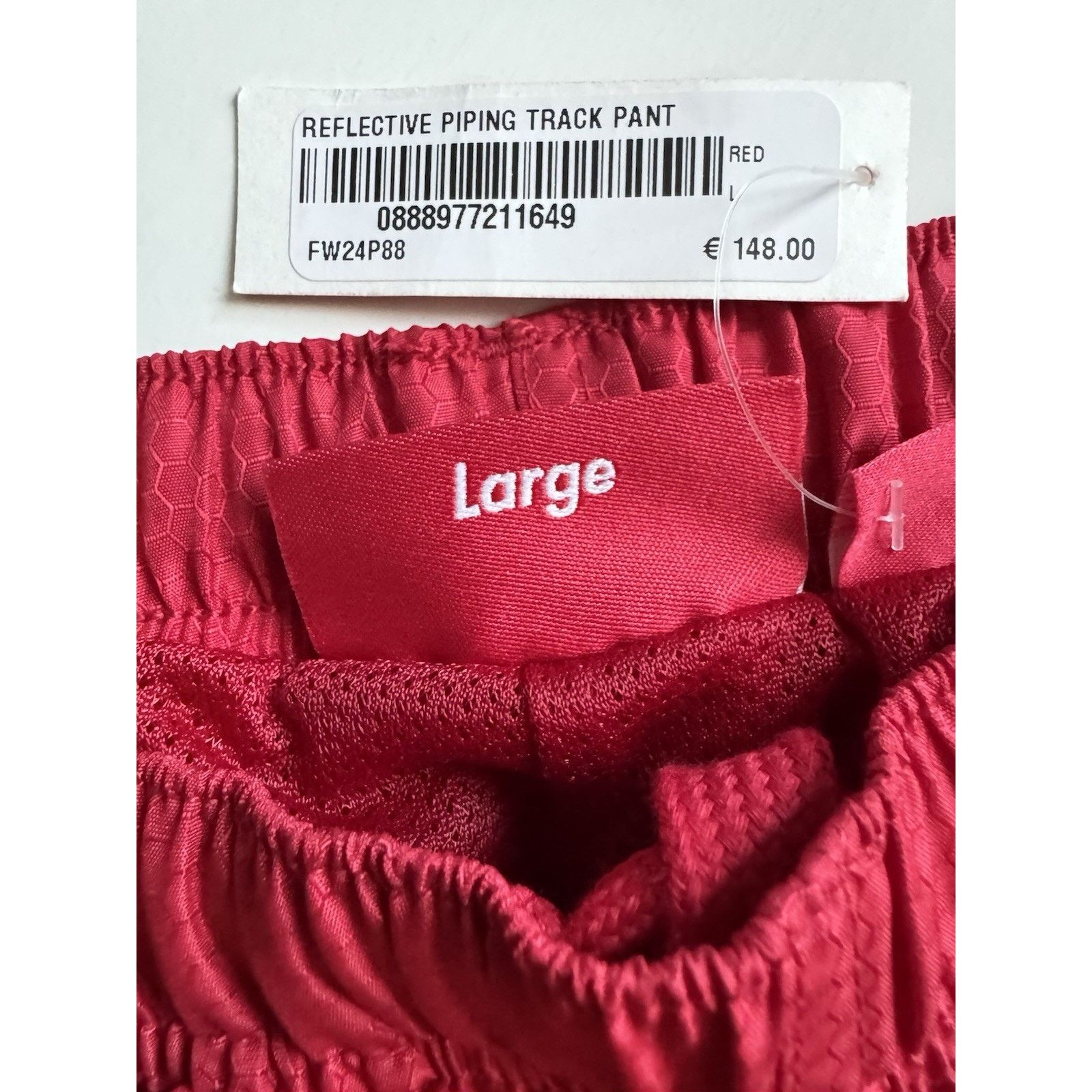 Supreme Supreme Reflective Piping Track Pant Red Large Size US 34 / EU 50 - 6 Thumbnail