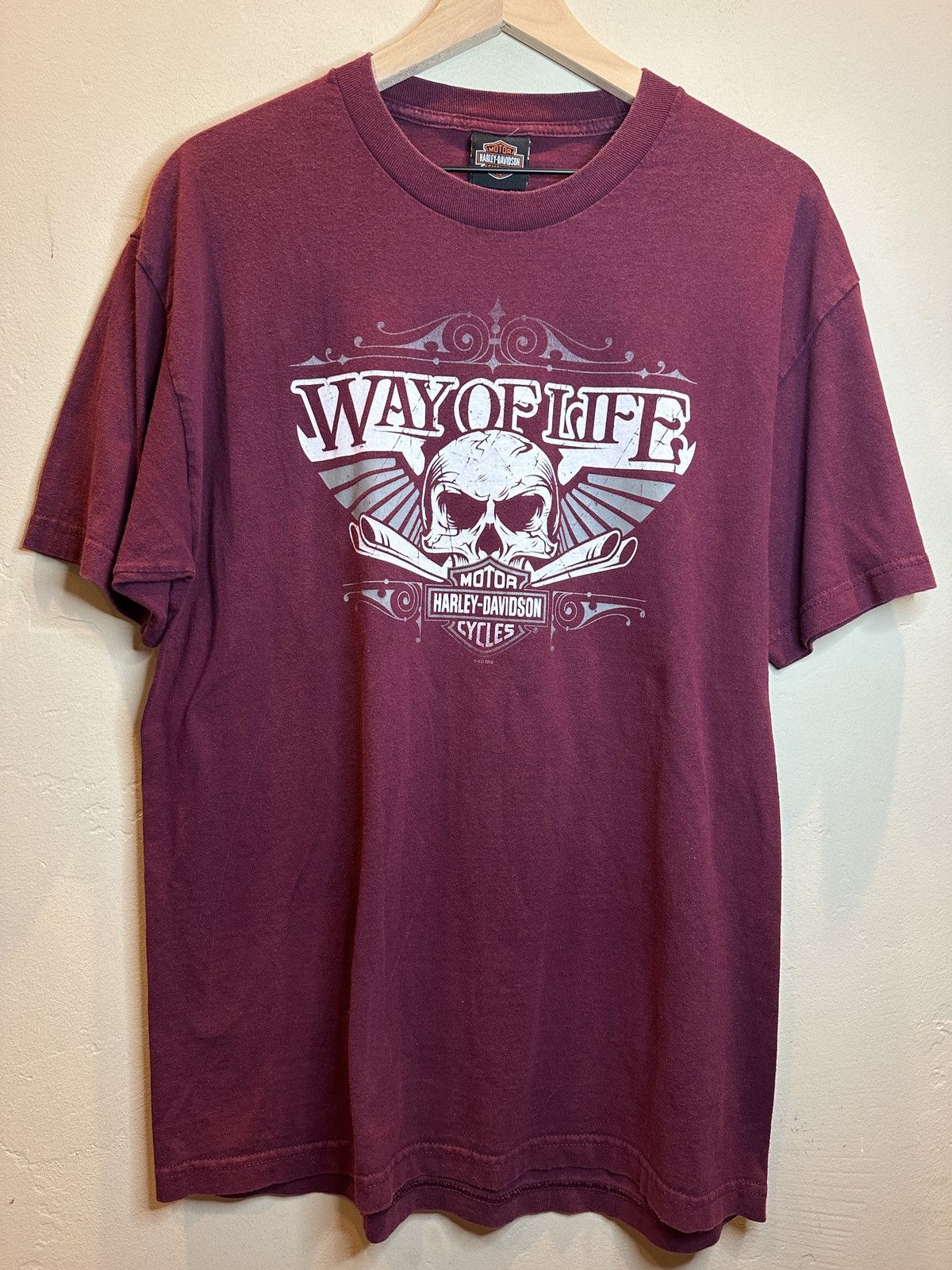 image of Art x Harley Davidson Way Of Life St Augustine Florida Shirt, Men's (Size Large)