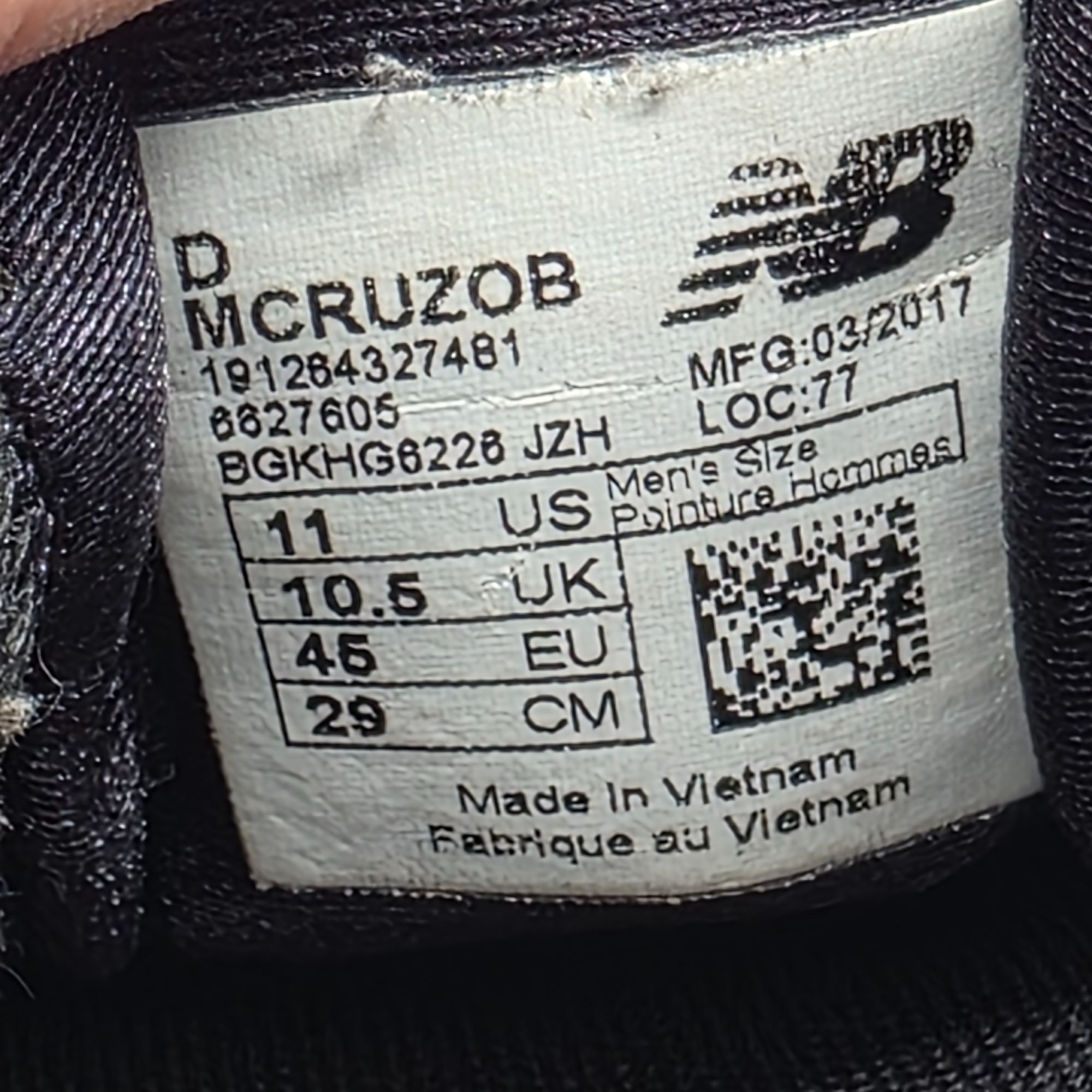 New Balance New Balance Fresh Foam Cruz Mens Size 11 Gray Black Athletic Size US 11 / EU 44 - 7 Thumbnail