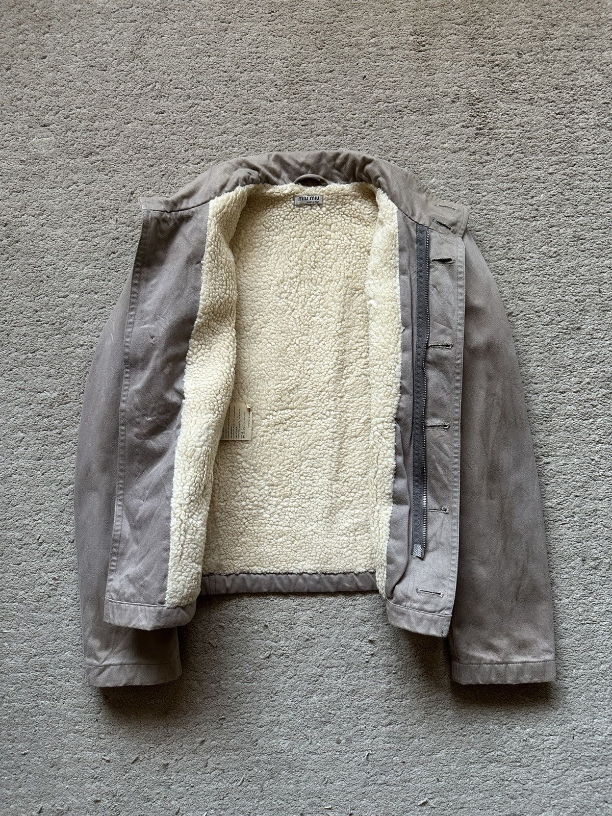 Miu Miu FW1999 Miu Miu N-1 Deck Jacket with Sherpa Lining Size XS / US 0-2 / IT 36-38 - 8 Thumbnail