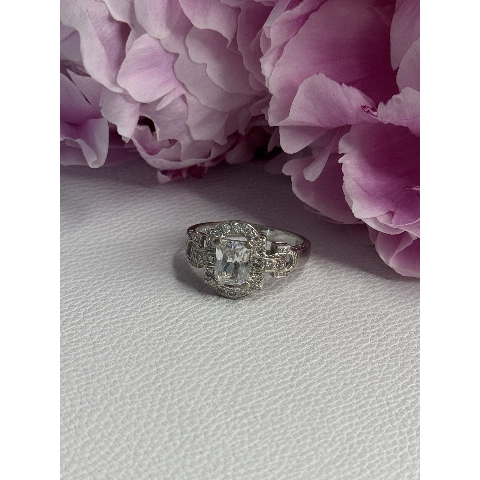 Jewelry Beautiful 925 Sterling Silver Cz Ring Size 10, Women's