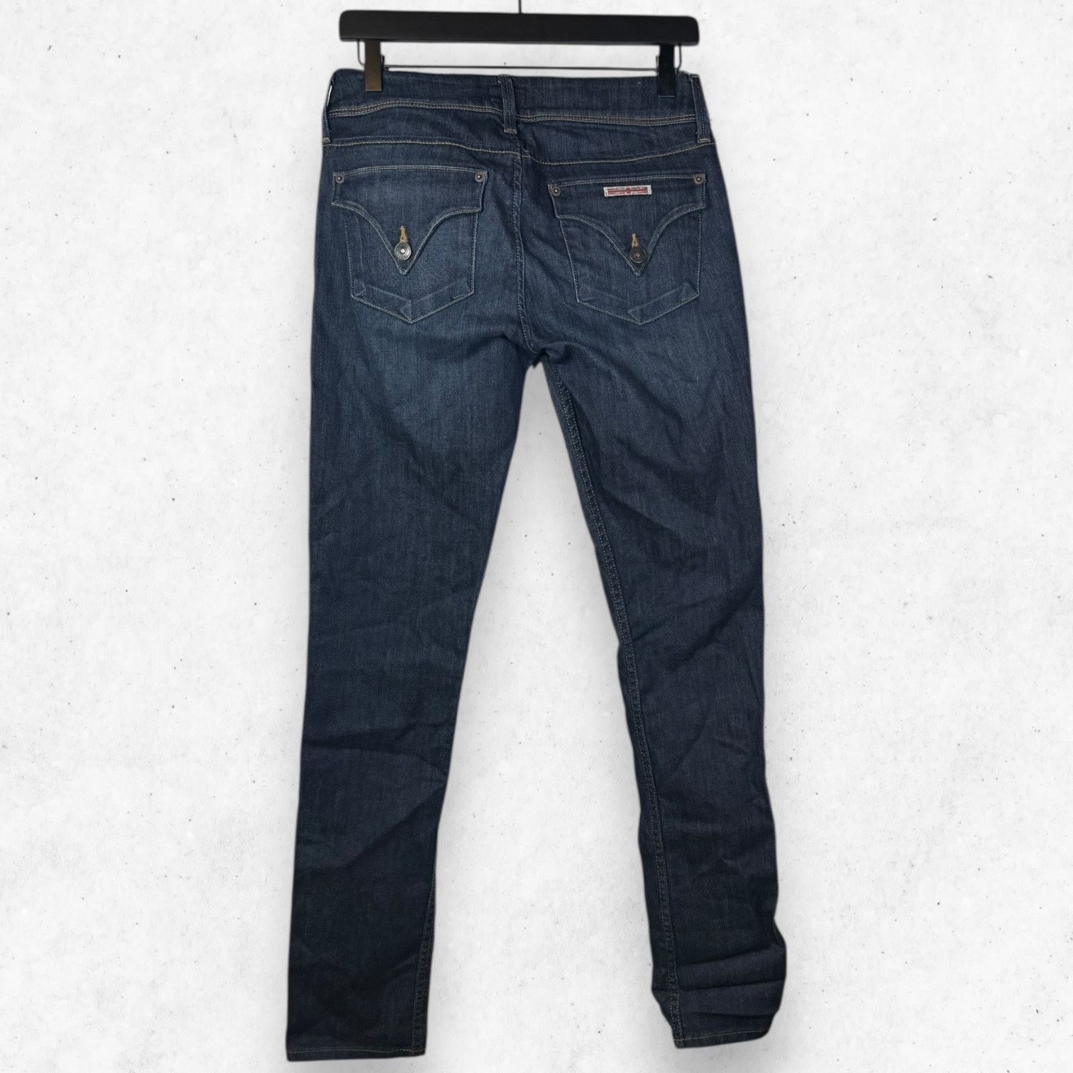 Hudson Hudson Women's 27 Dark Wash Straight-leg Jeans Low Cut Size 27" / US 4 / IT 40 - 2 Thumbnail