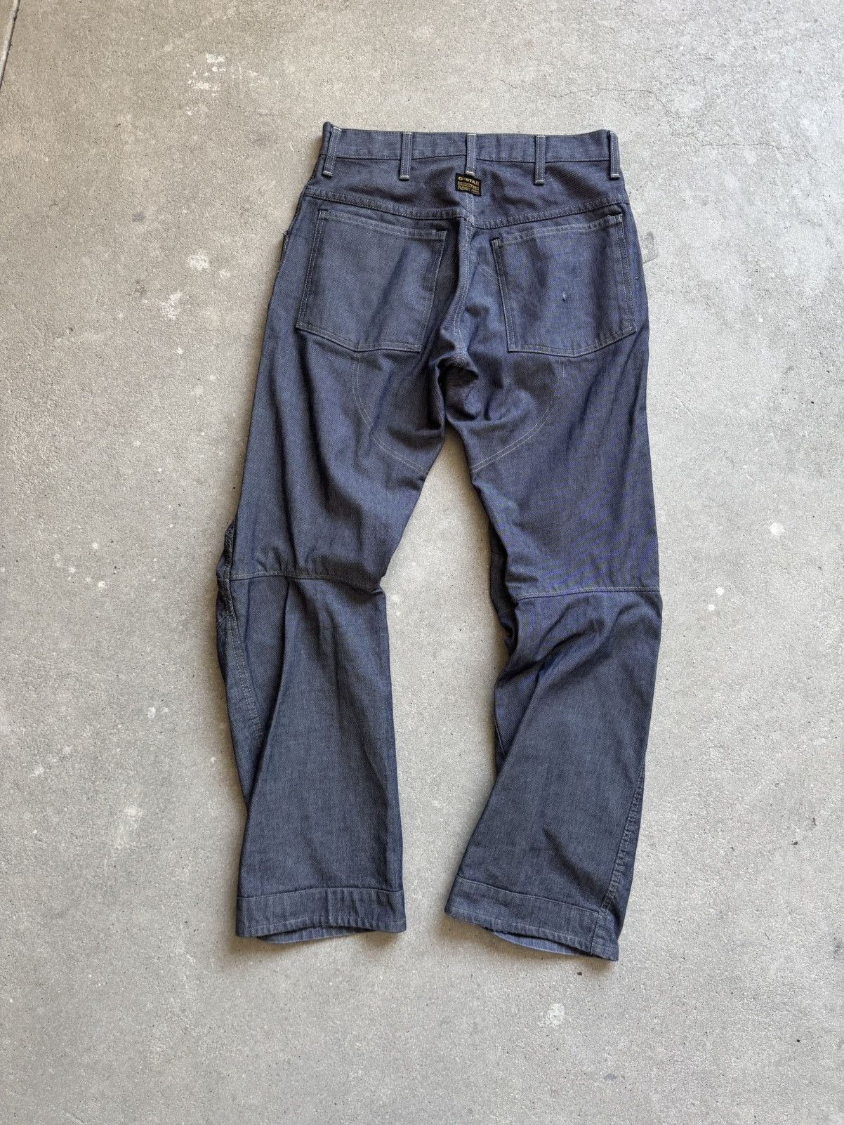 G-Star Vintage G-Star Raw Long Stacked Double Knee Jeans Size US 31 - 9 Thumbnail