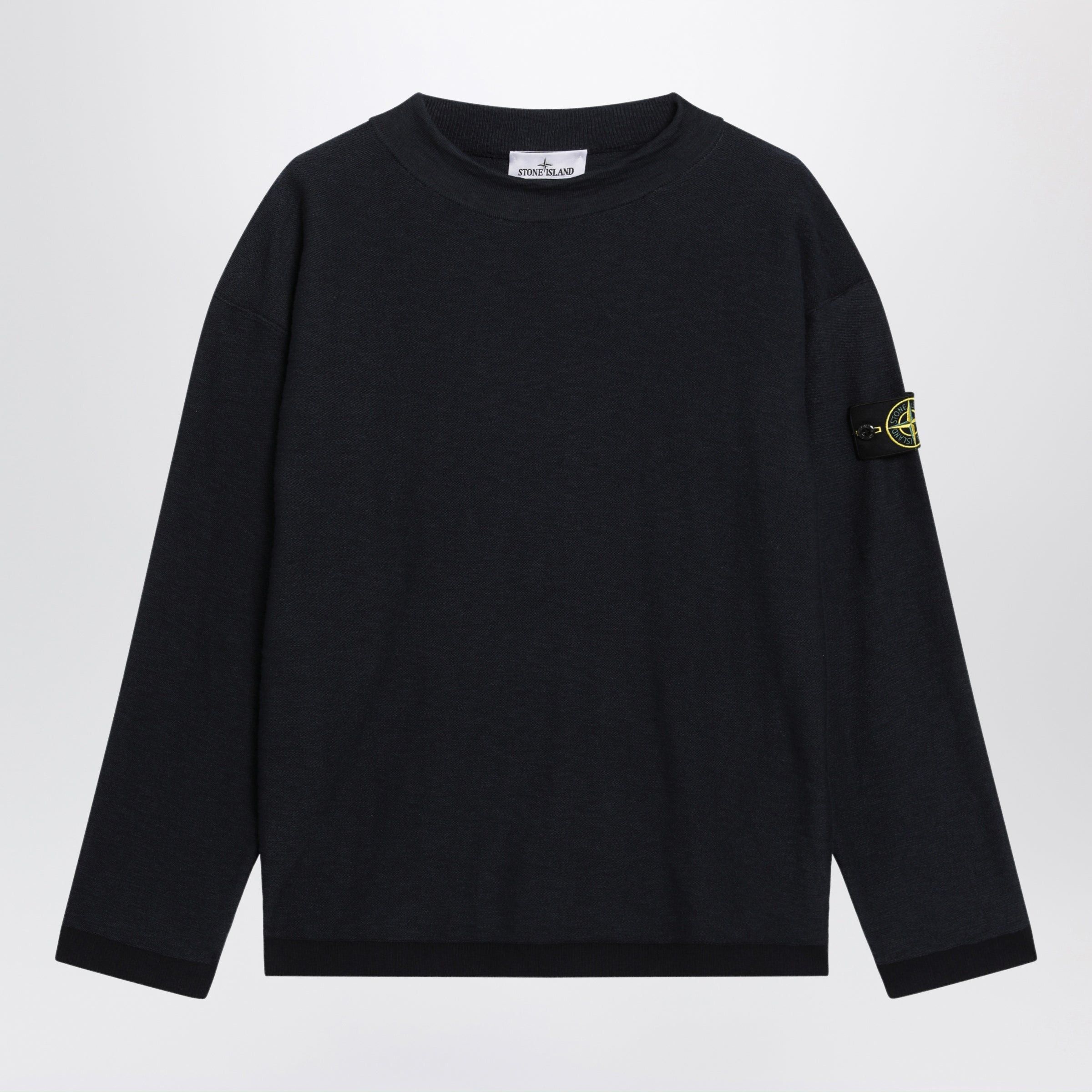 Stone Island Stone Island Navy Blue Crater Neck Jumper Size US S / EU 44-46 / 1 - 1 Thumbnail
