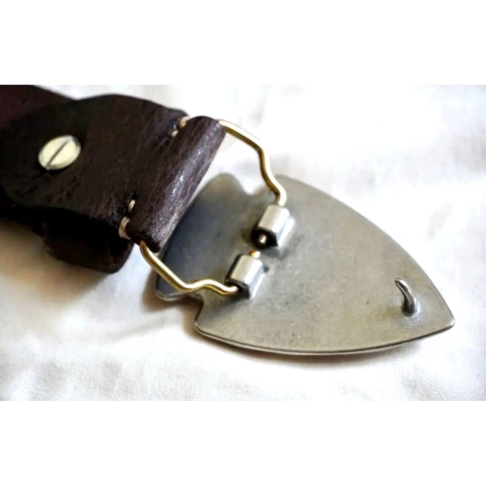 Ralph Lauren RRL RALPH LAUREN LEATHER BELT SIZE XL DARK BROWN VEGETABLE-TANNED COWHIDE USED Size ONE SIZE - 3 Thumbnail