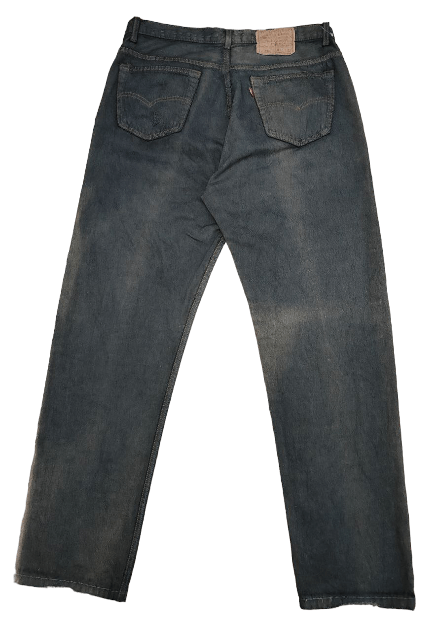 Levi's Thrashed Vintage Levi's 501 Worn Faded Denim Size US 33 - 3 Thumbnail