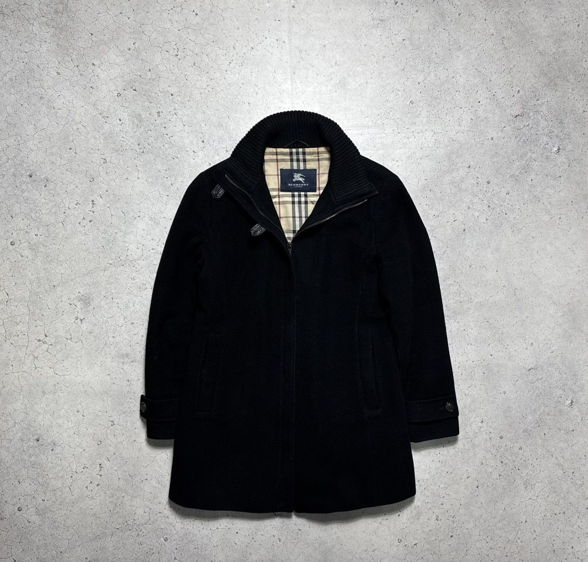 Burberry Burberry London Wool/Cashmere Trench Coat Jacket Vintage Size US XS / EU 42 / 0 - 1 Thumbnail
