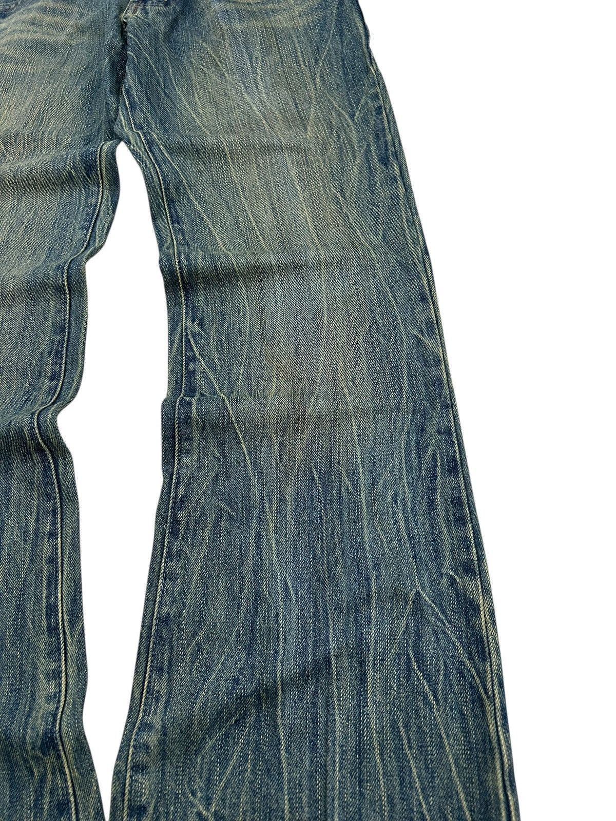 Hysteric Glamour × Japanese Brand × Le Grande Bleu (L.G.B.) Japanese Brand Jean Washed Blue Way Jean Zigzag Boro Pcoket Size US 31 - 6 Thumbnail