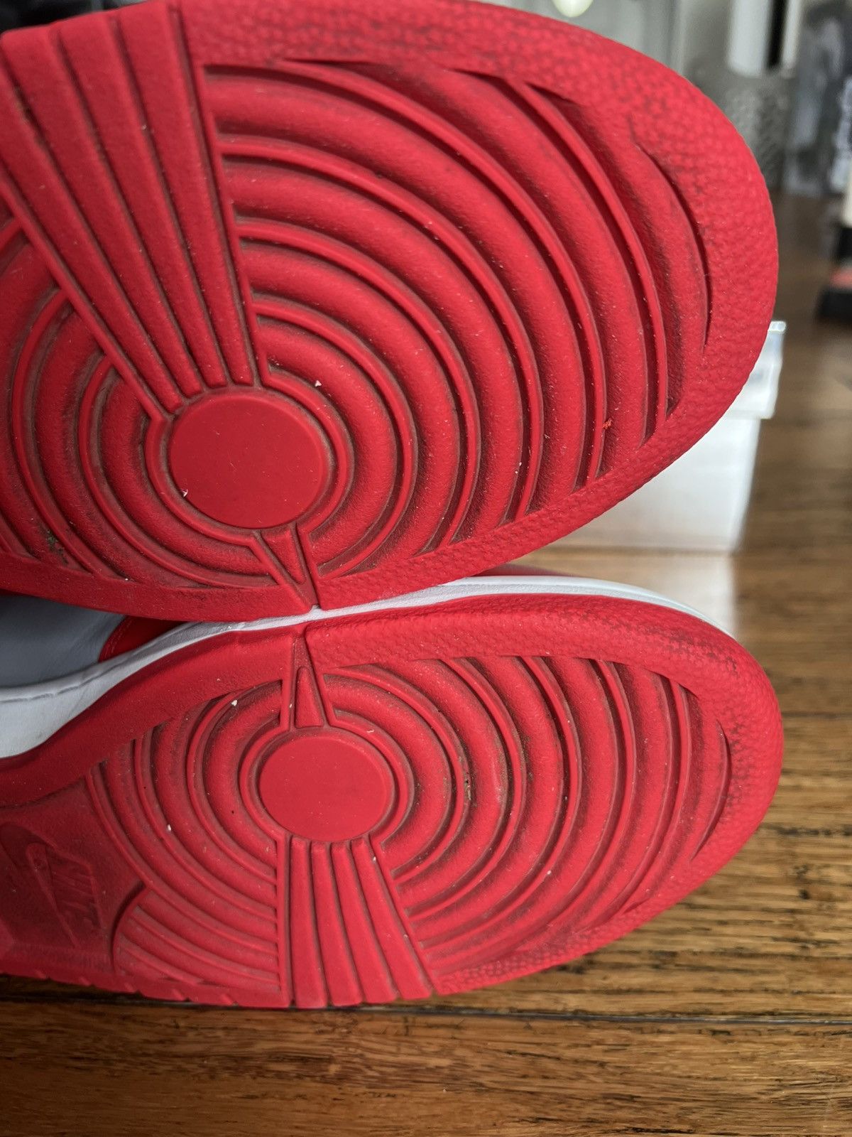 Nike × Off-White Nike Off White Dunk Low University Red Size US 12 / EU 45 - 5 Thumbnail