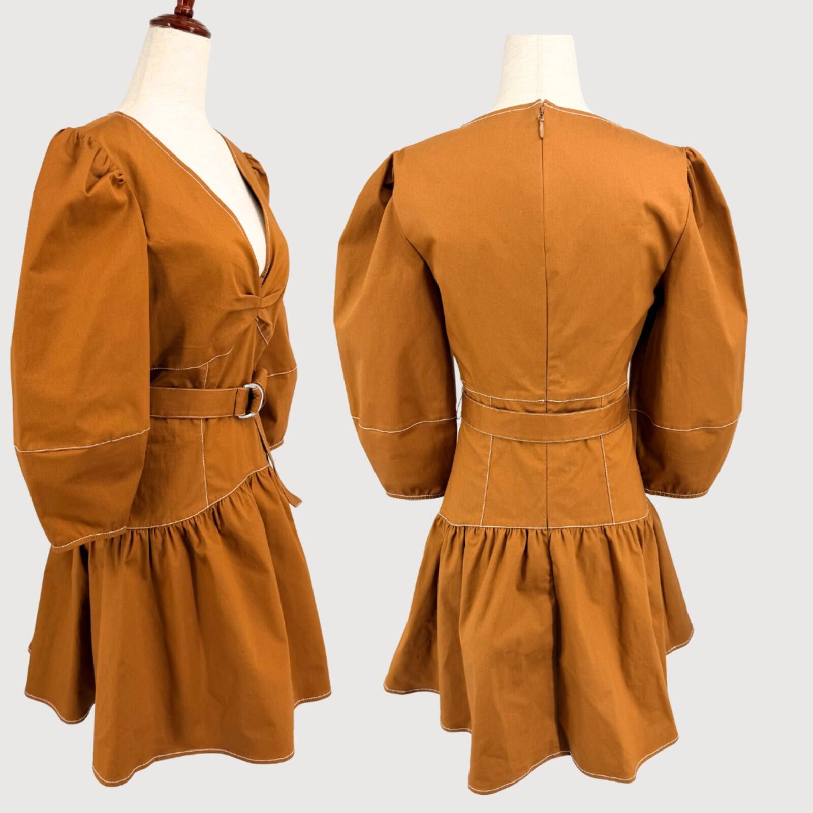 Other Cinq à Sept Siene Belted Mini Dress Camel 4 NWT Size S / US 4 / IT 40 - 3 Thumbnail