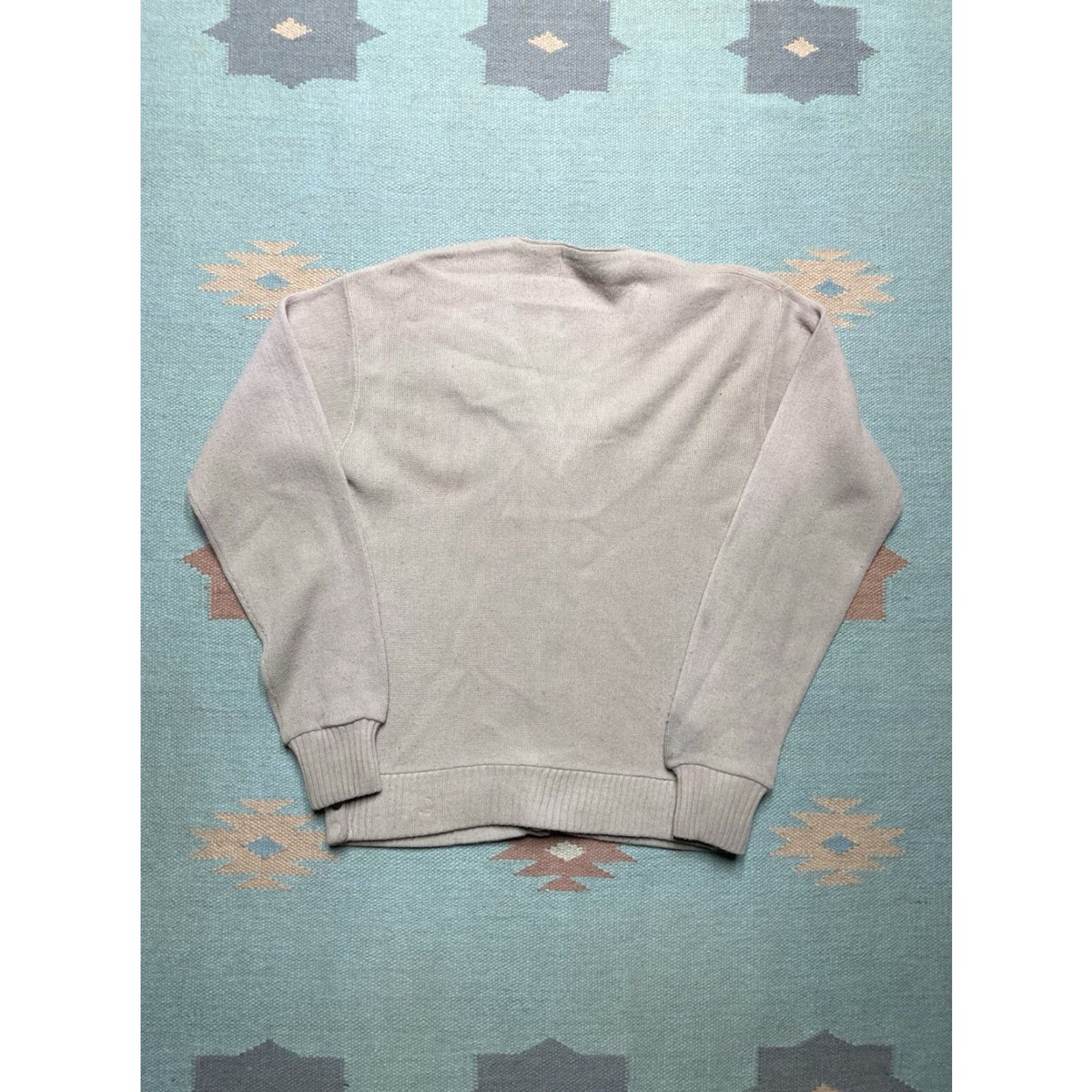 Vintage VINTAGE Cardigan Woman Gray Wool Blend Knit V-Neck Button Front Medium Cardigan Size M / US 6-8 / IT 42-44 - 7 Thumbnail