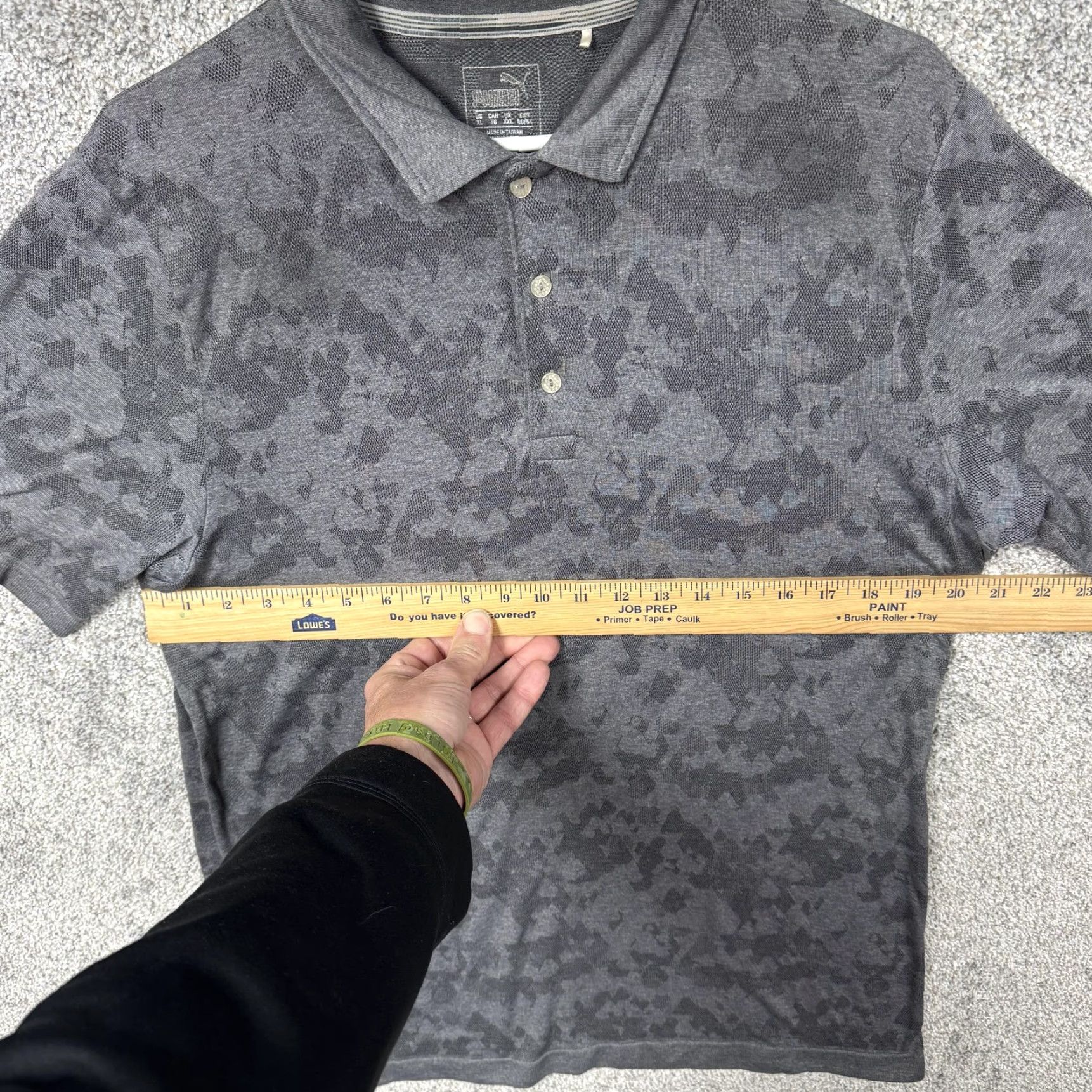 Puma VINTAGE Puma Polo Shirt Gray Camo DryCELL Golf Performance Athletic Top XL Men Shirt Short Sleeve Camouflage Mens XL Size US XL / EU 56 / 4 - 3 Thumbnail