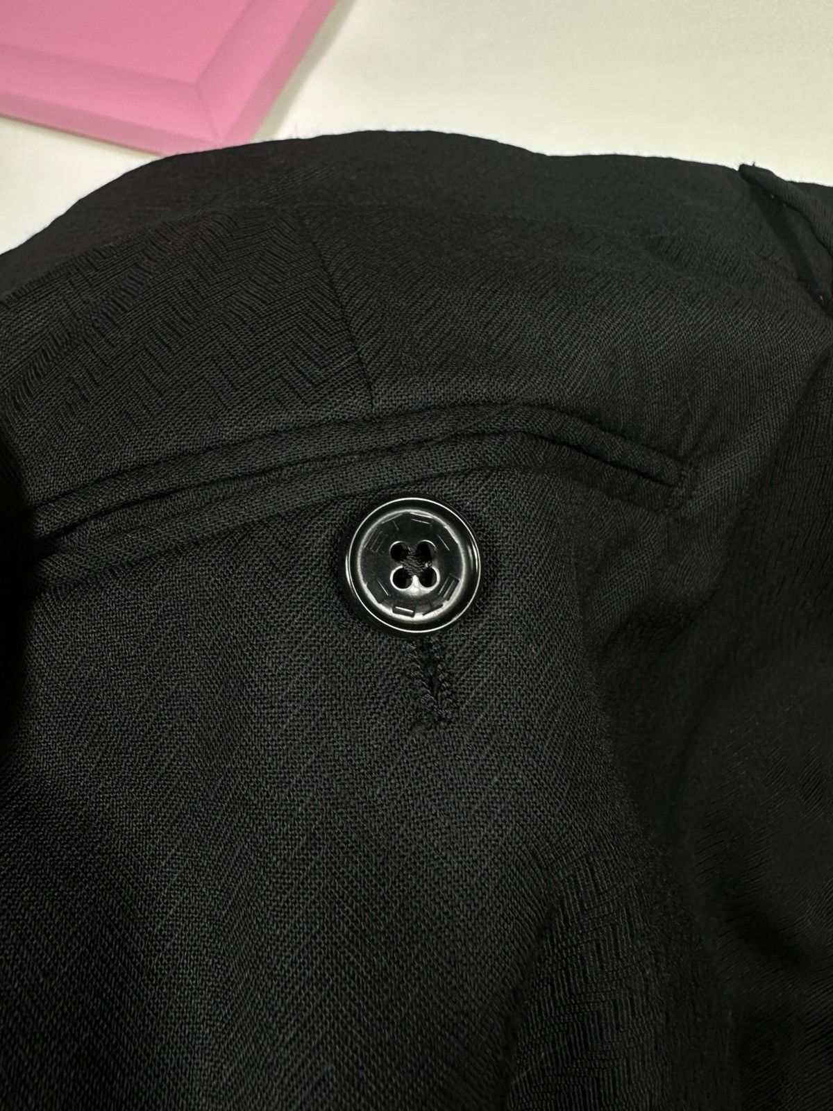 Etro ETRO 58 Pants Black Suit Logo Trousers Men’s Lana Wool Size US 42 / EU 58 - 17 Thumbnail