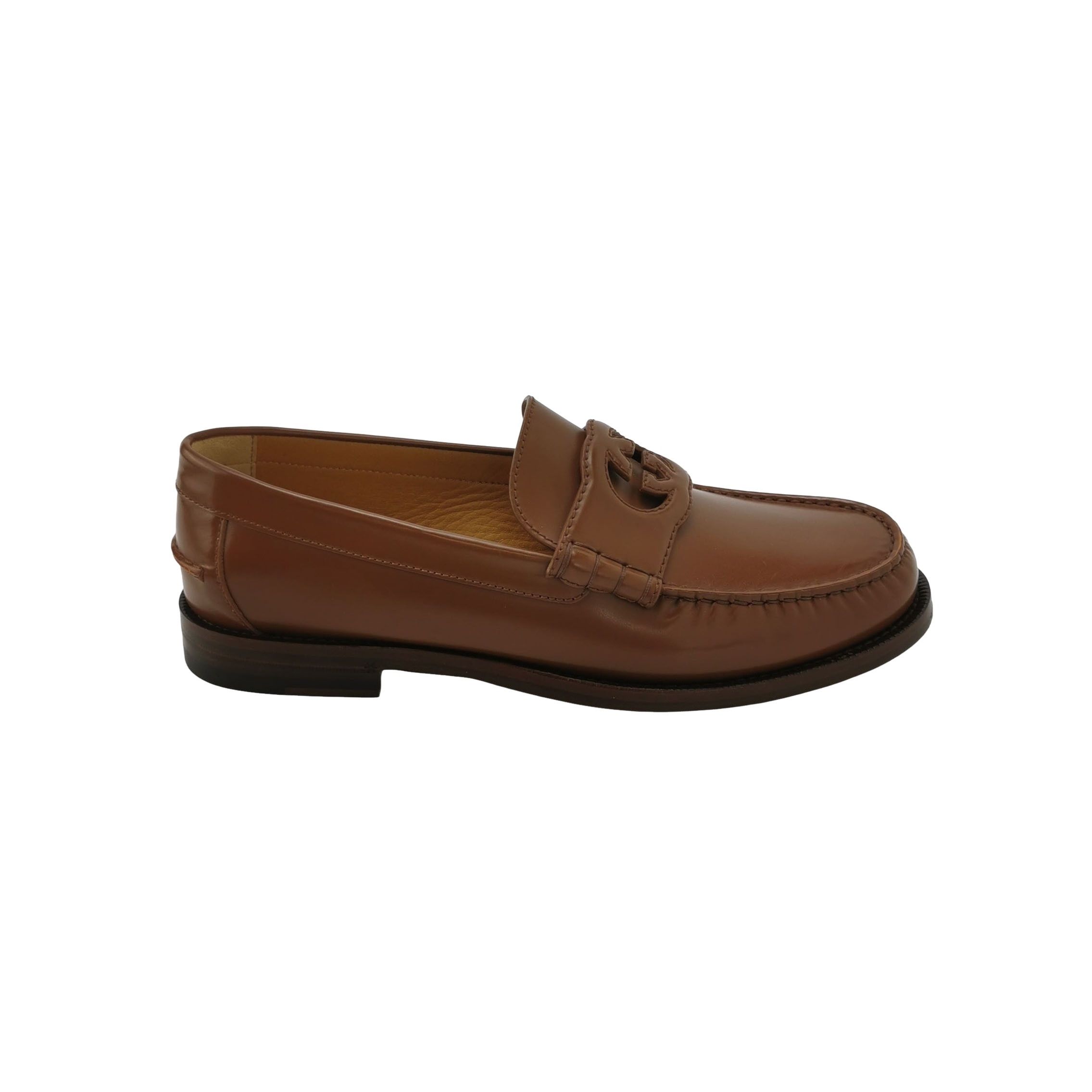 Gucci Gucci Interlocking G Leather Loafers Size 10 Size US 10 / EU 43 - 1 Thumbnail