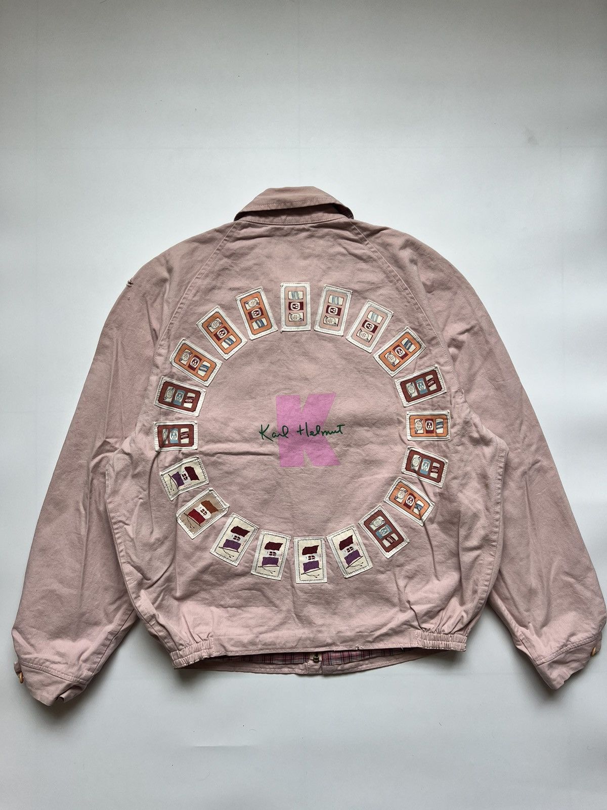 Vintage 90's Karl Helmut Patch Bomber Jacket